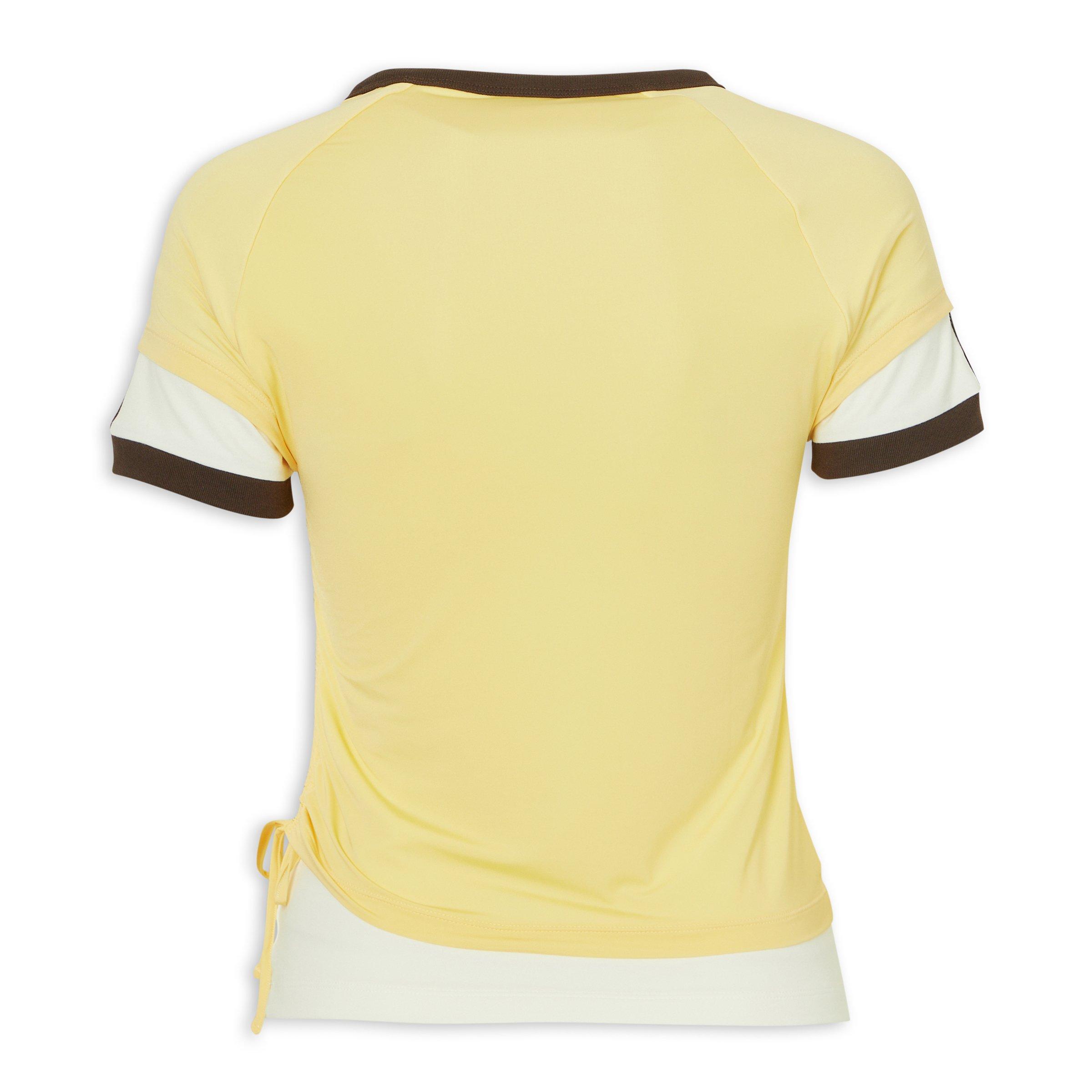 ulterior overlaid shirt イエロー 黄色 Yellow Double Layered Cali T-Shirt (3230569) | Adidas