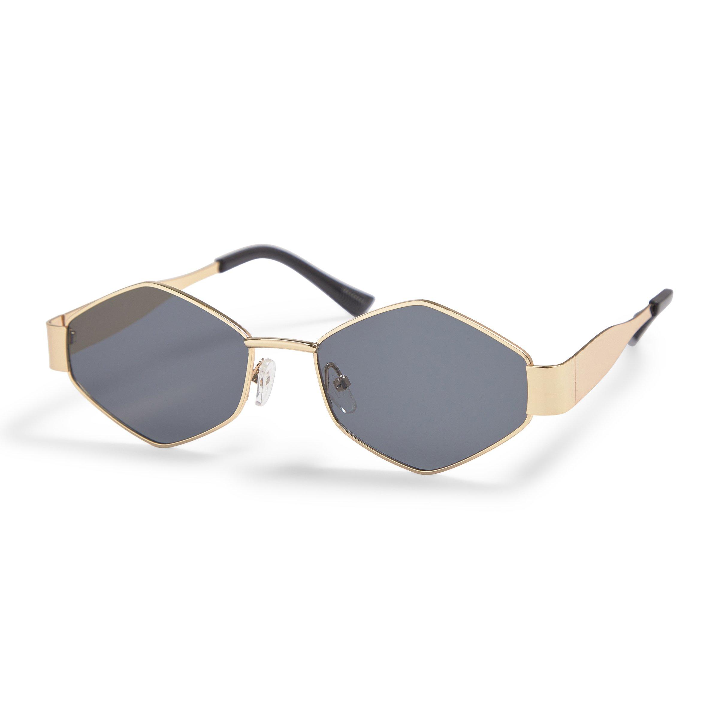 Black Hexagon Trendy Frame Sunglasses (3230691) | Birlin Eyewear