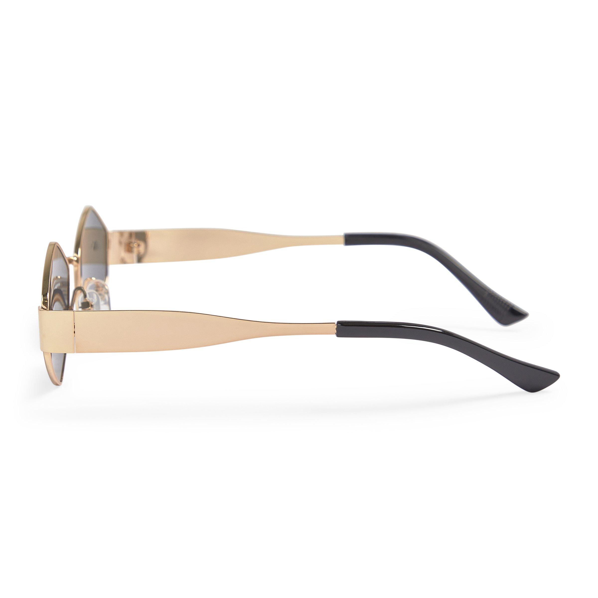 Black Hexagon Trendy Frame Sunglasses (3230691) | Birlin Eyewear