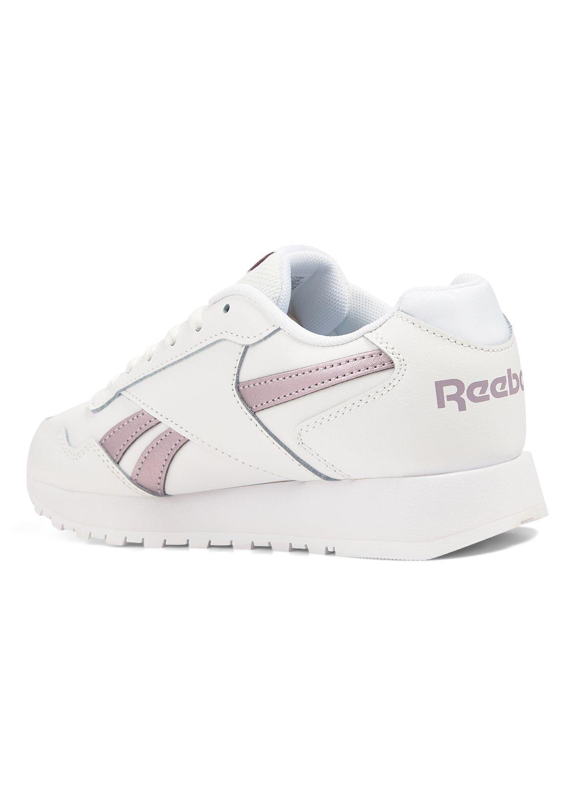 White and Metallic Reebok Glide Sneakers (3230804) | Reebok