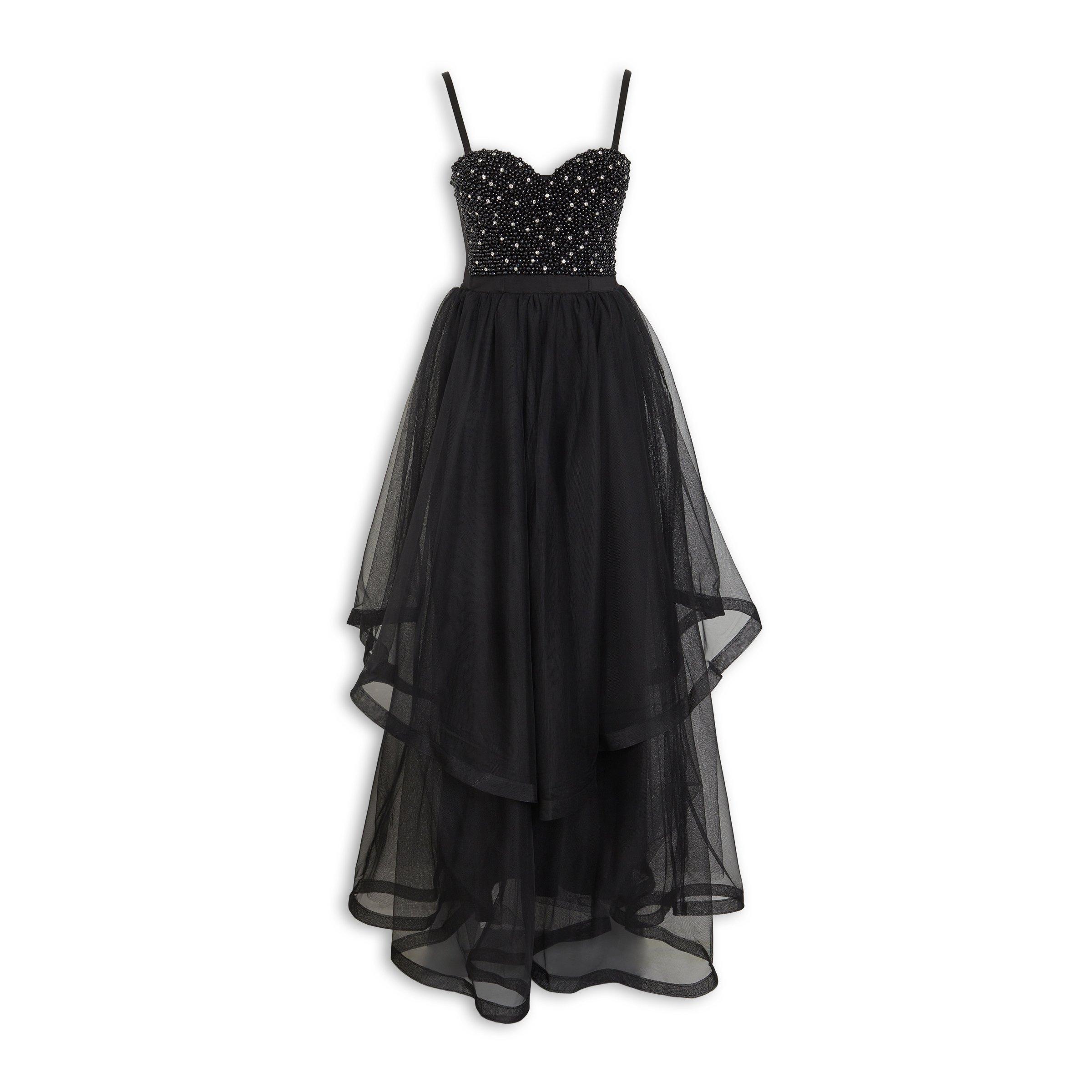 Black Pearl Bustier Prom Dress (3230846) | Kameo