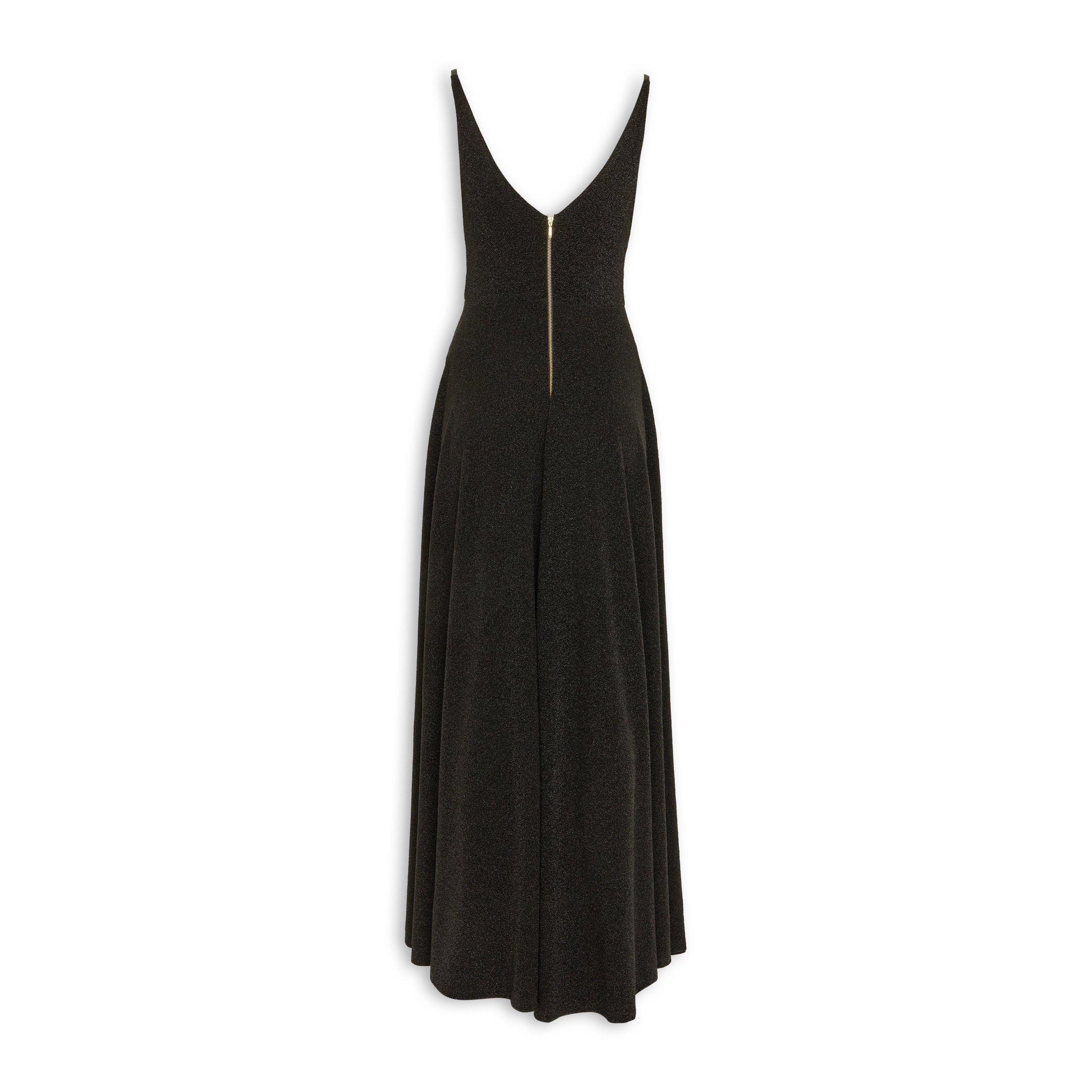 Black Jacquard Maxi Dress (3231078) | Miss Port