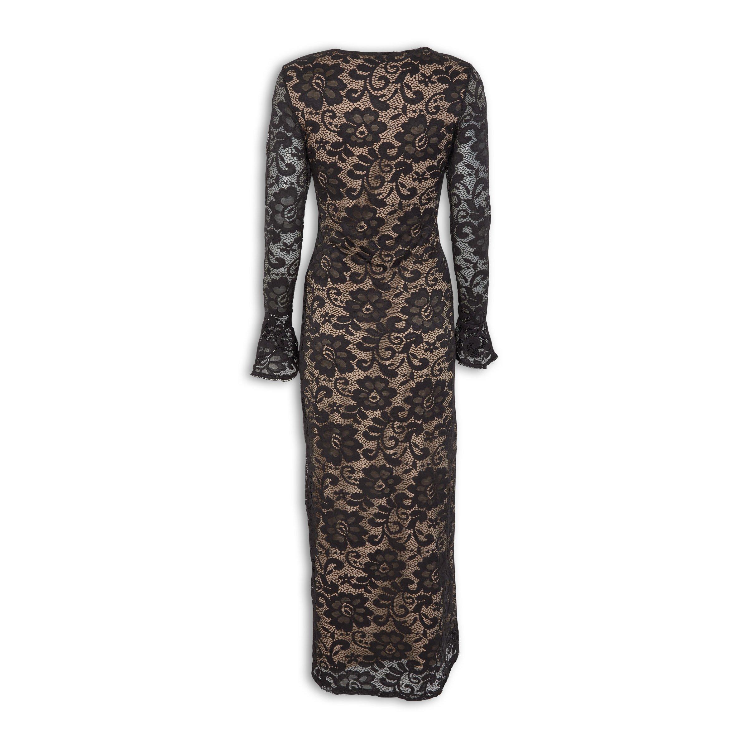 chinese dress ladies Genevieve Black Midi Dress main image 1