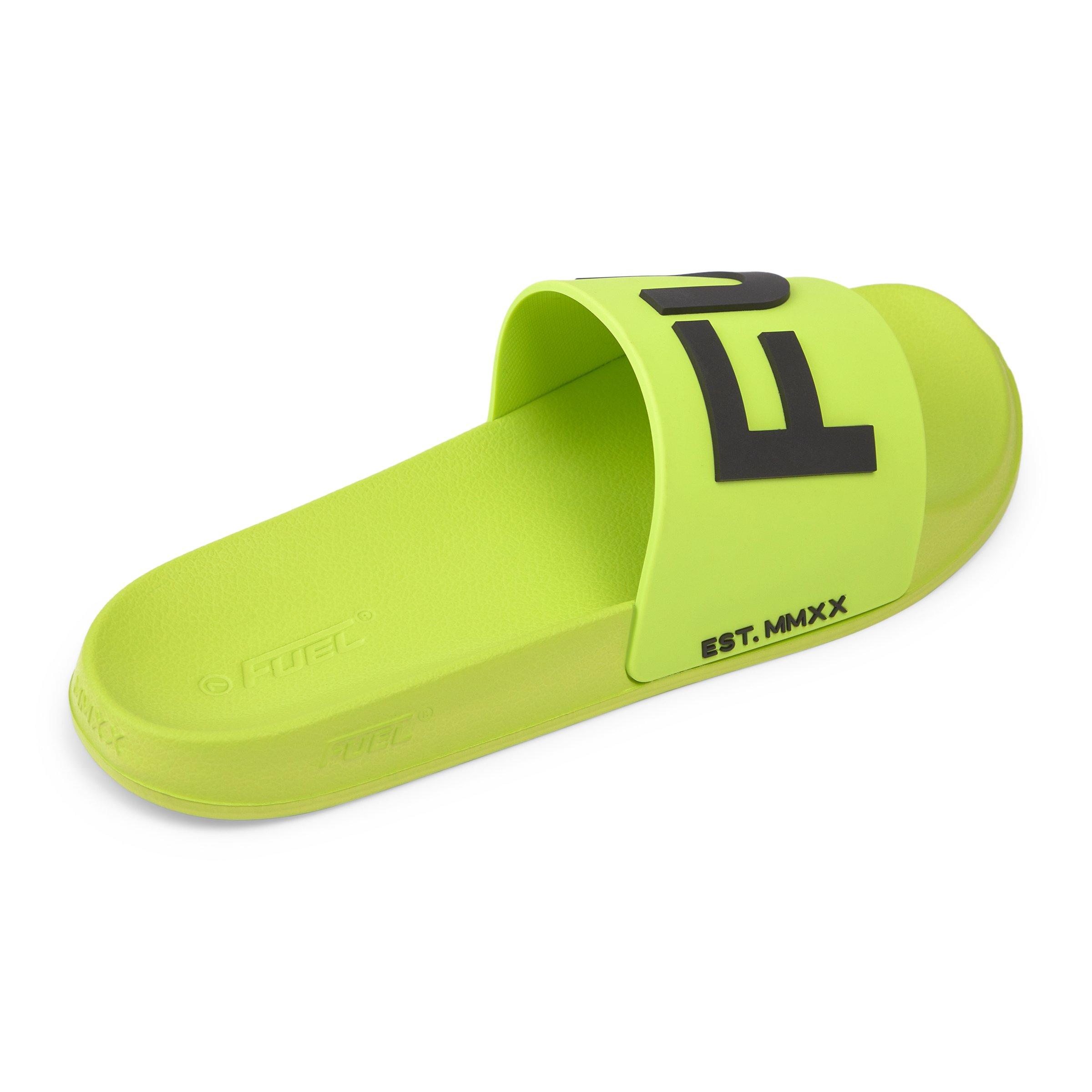 Lime Rubber Pool Sandals (3231288) | Fuel