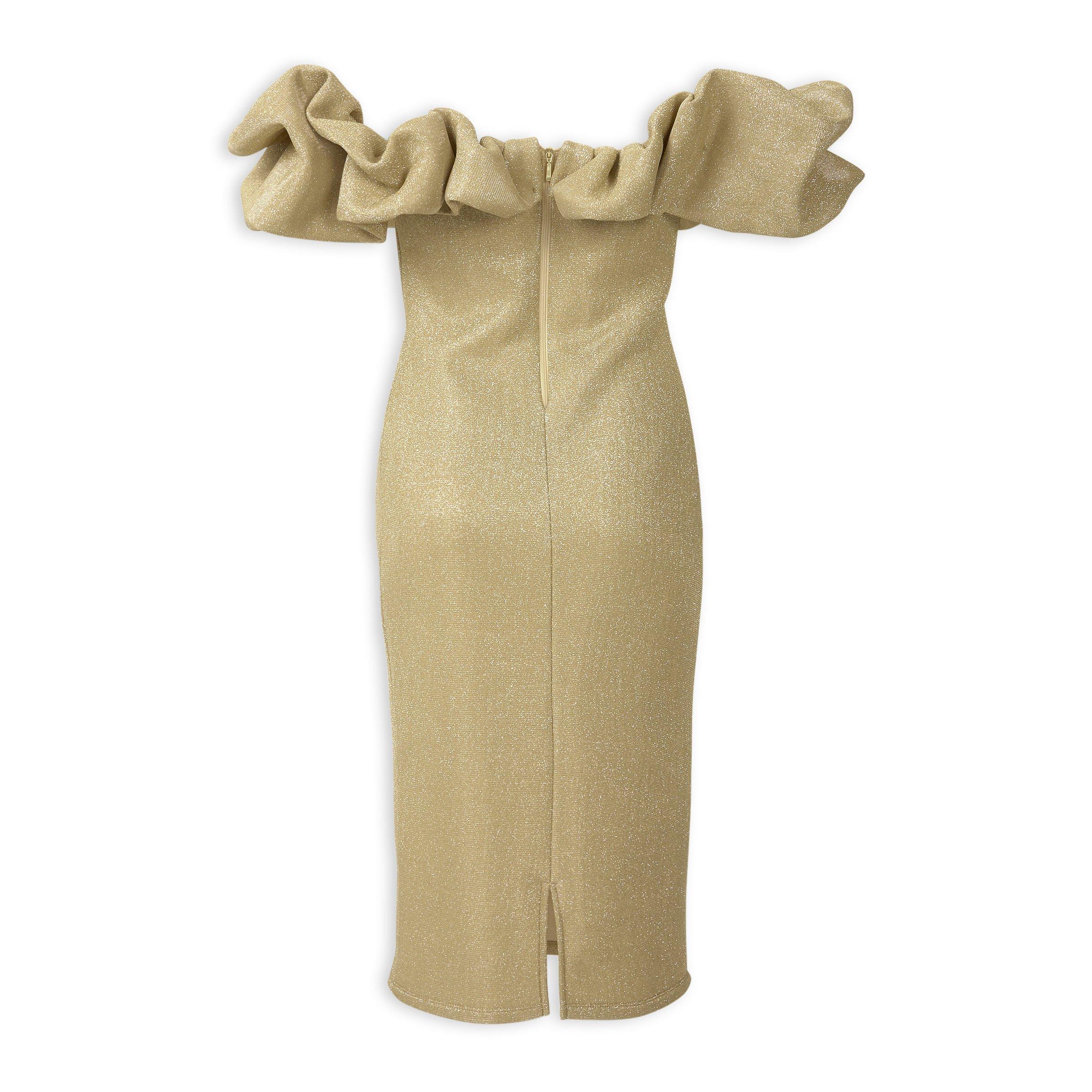 Gold Sparkle Midi Dress (3231335) | X&O Ladies