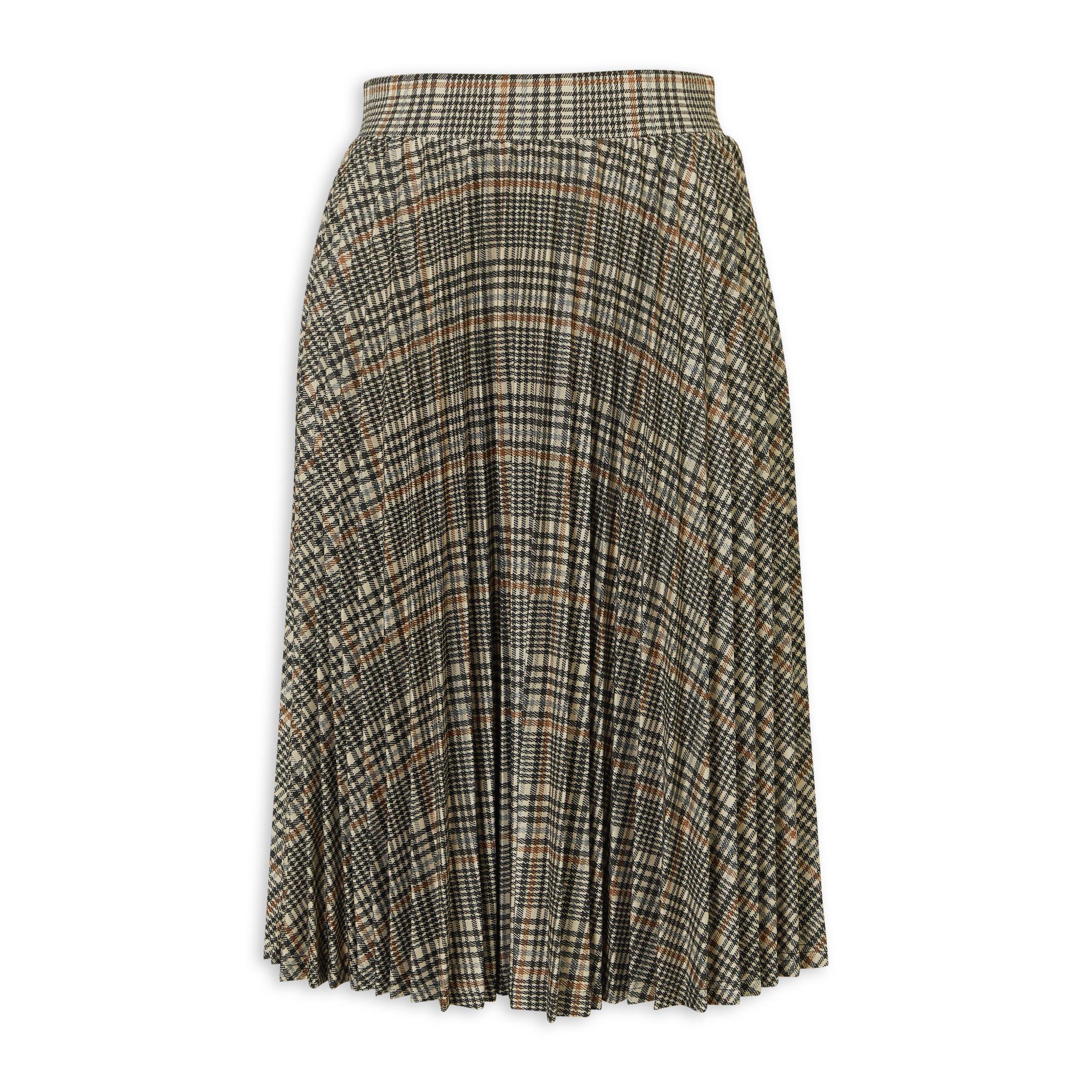 HUGYOURSKIN 新作Check Pleated Midi Skirt Check Pleated Skirt (3231459) | Identity