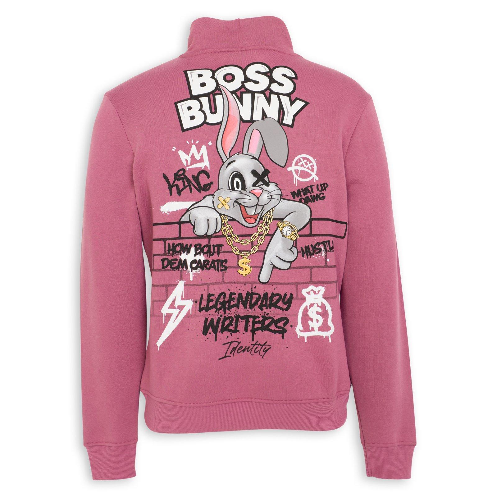 Pink Back and Front Print Hoodie (3231728) | Identity