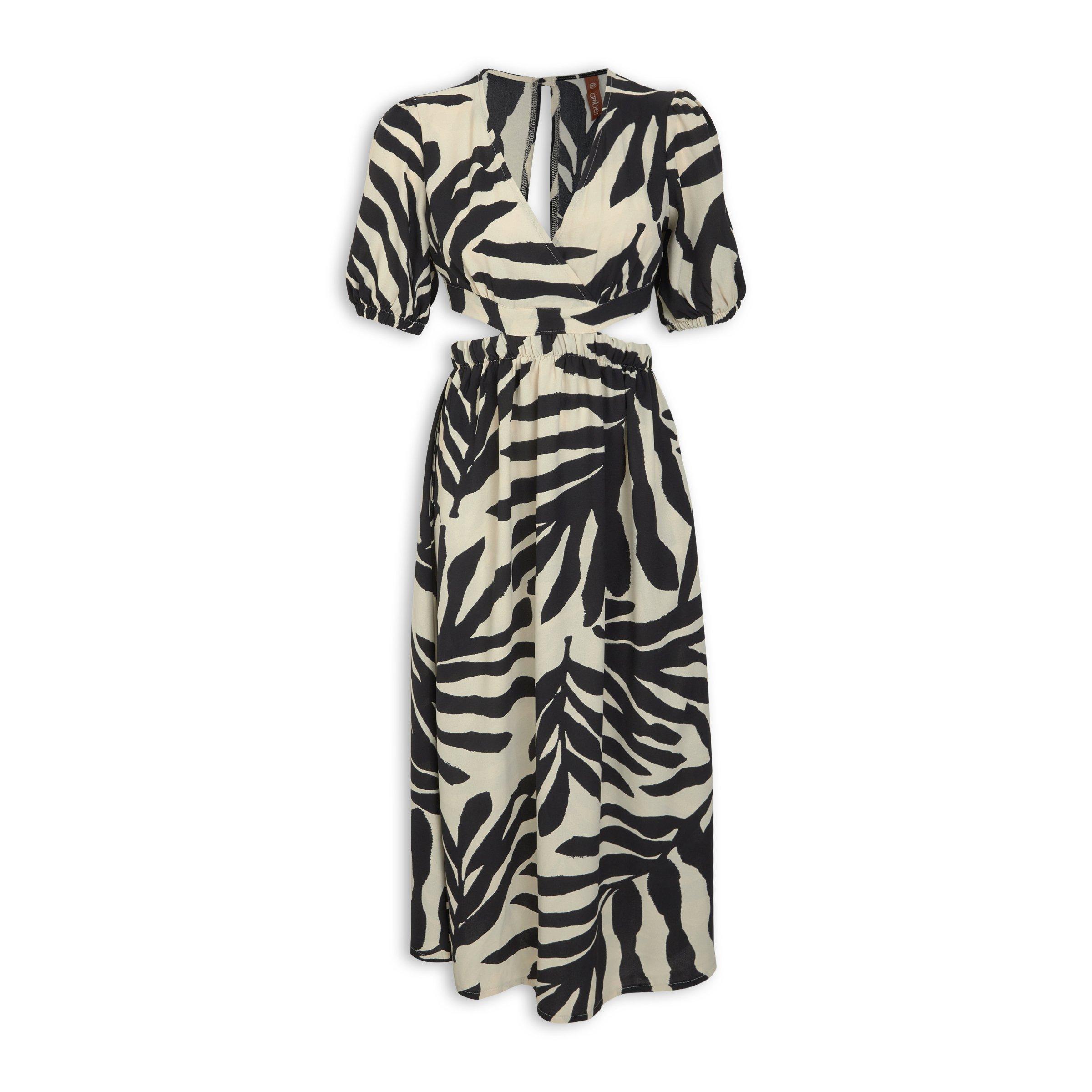 Black & White Cutout Dress (3231825) | Amber