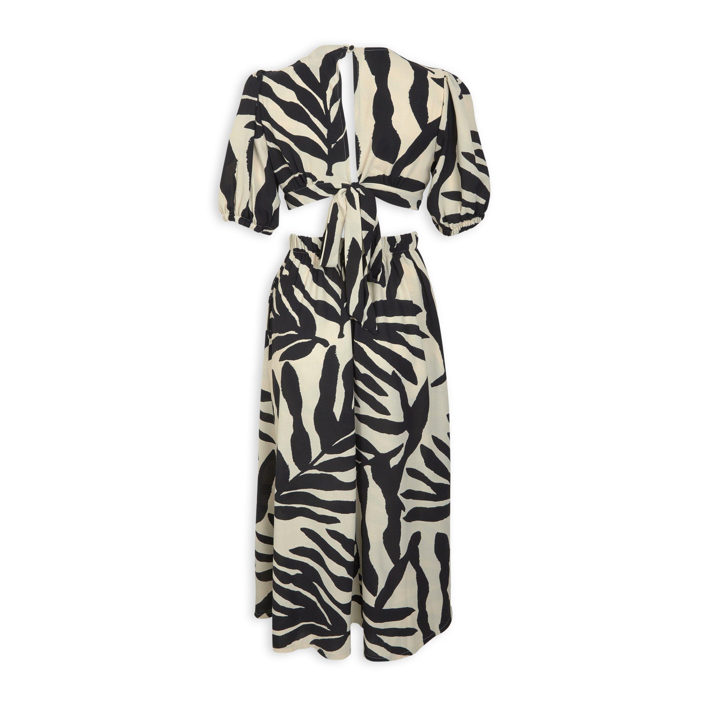 Black & White Cutout Dress (3231825) | Amber