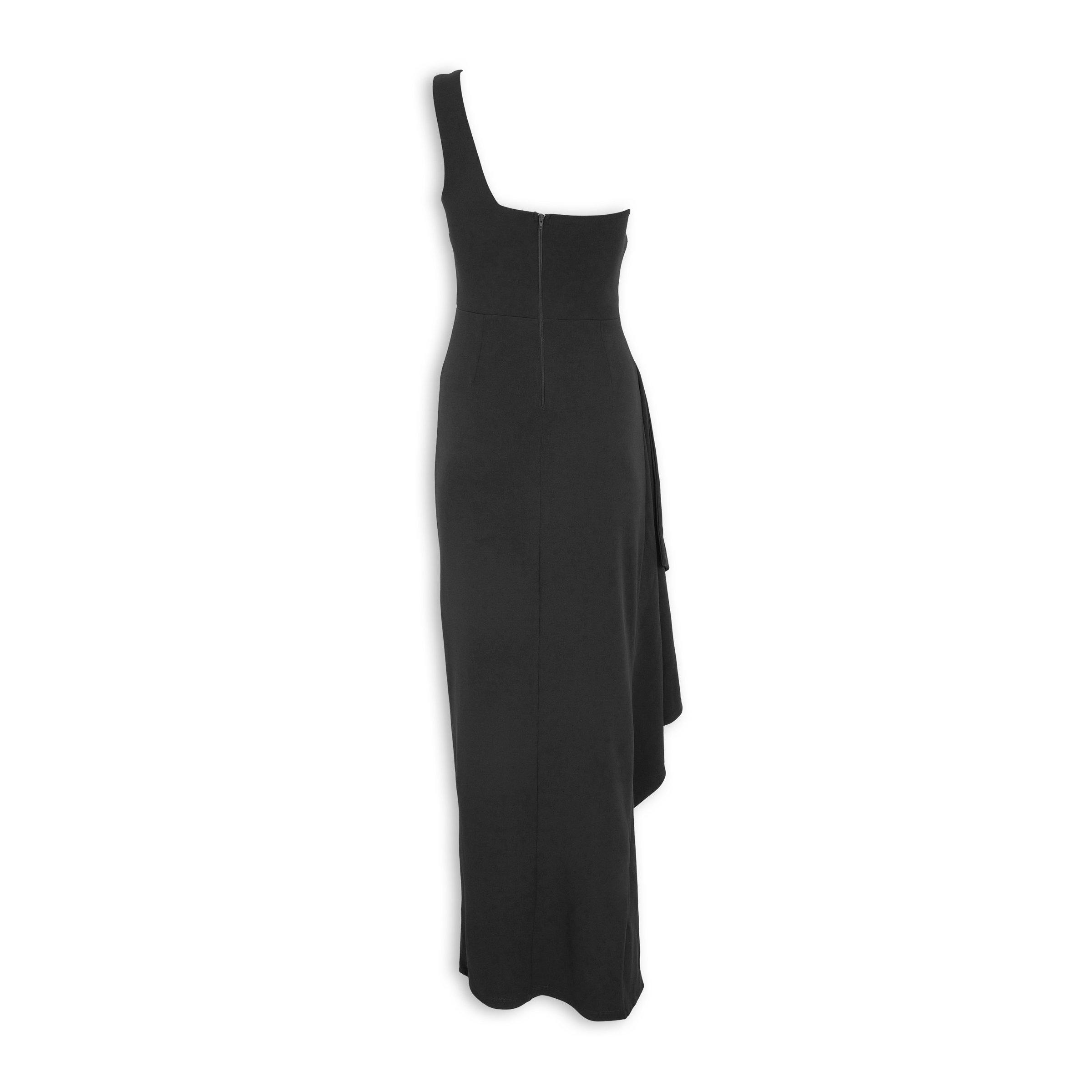 strapless open back dress Ink Blue One Shoulder Short Sleeves Asymmetrical Mother of The Bride D