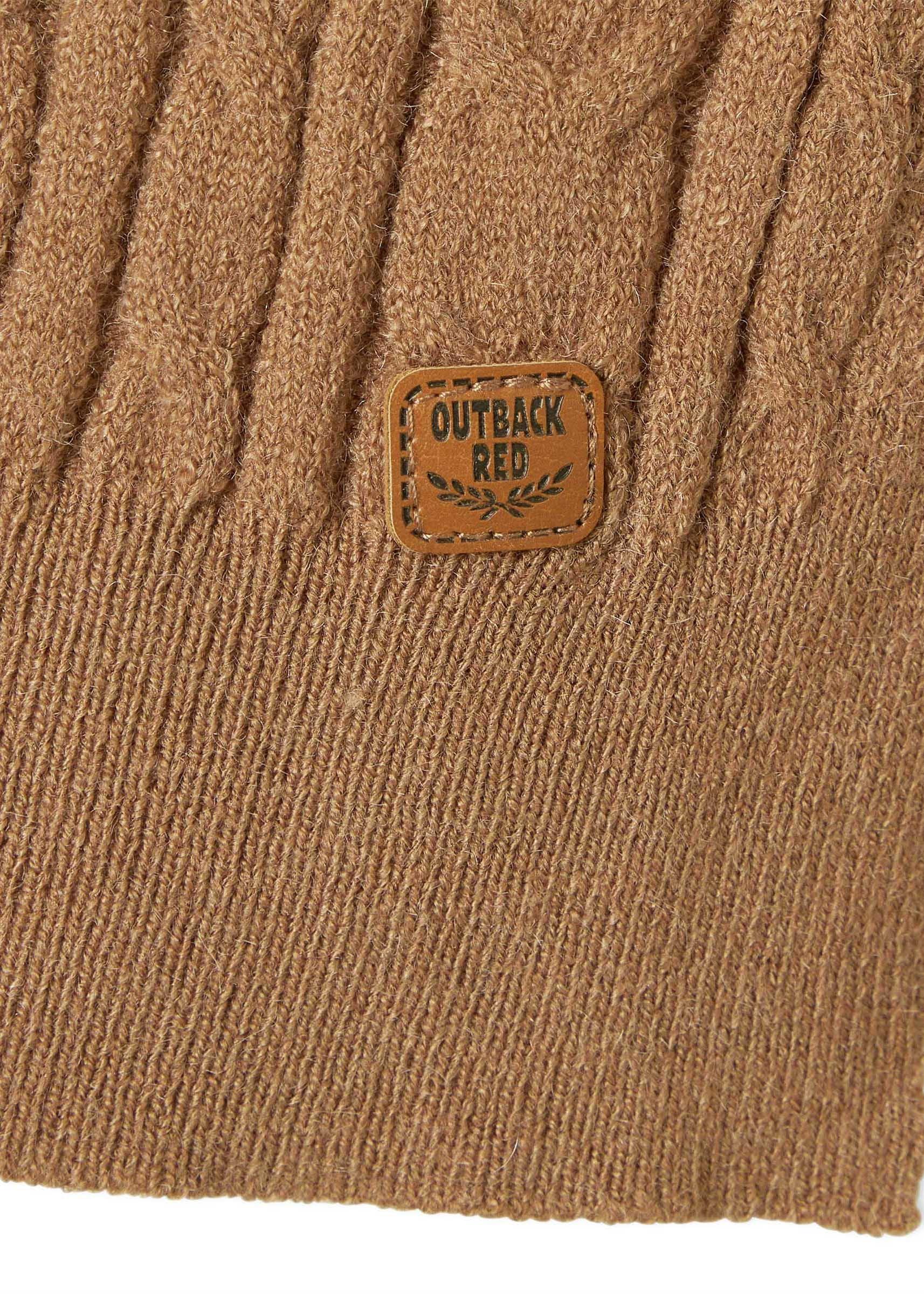 Tan Cable Knit Sleeveless Vest (3231903) | OUTBACK RED