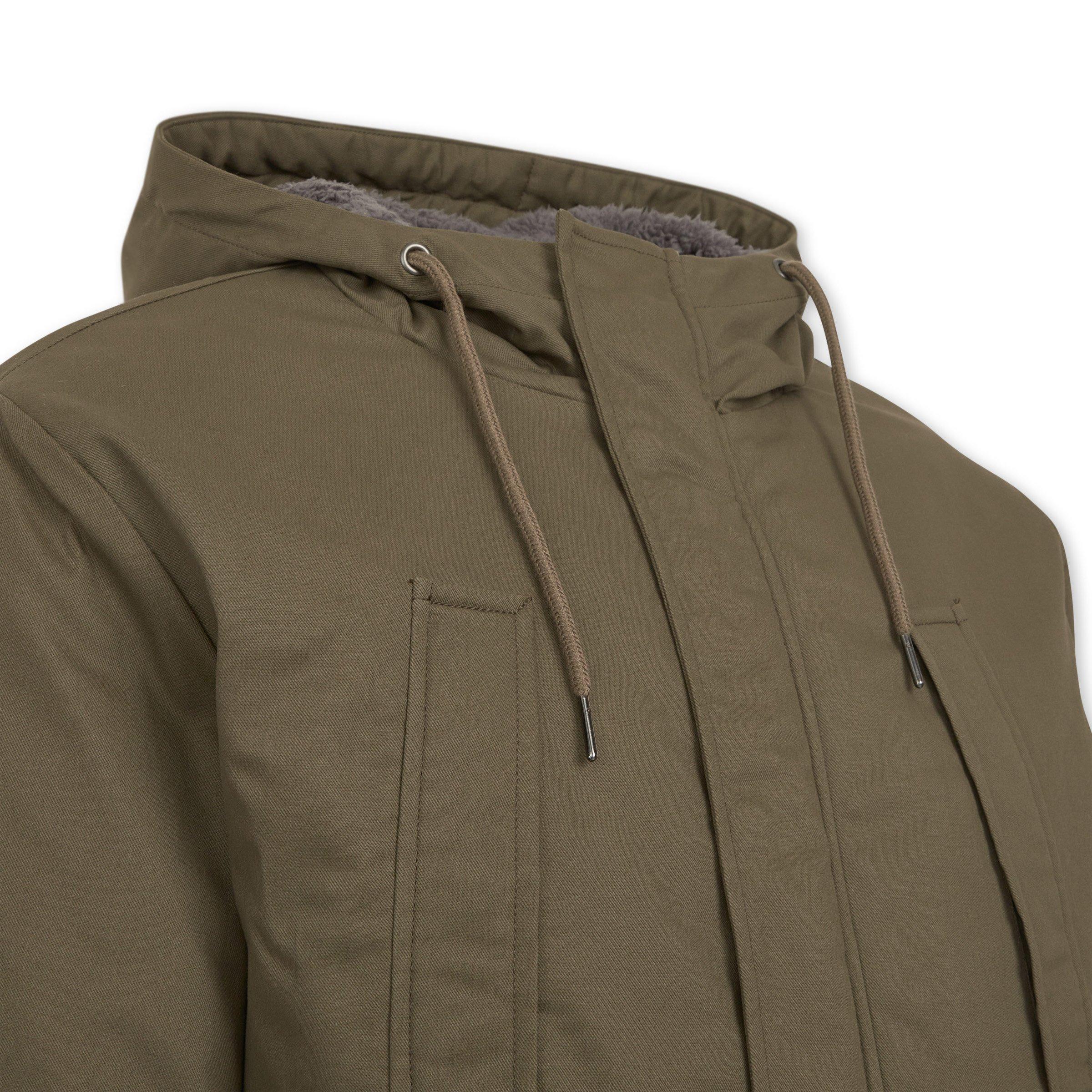 Green Sherpa Lined Parka Jacket (3232131) | Identity