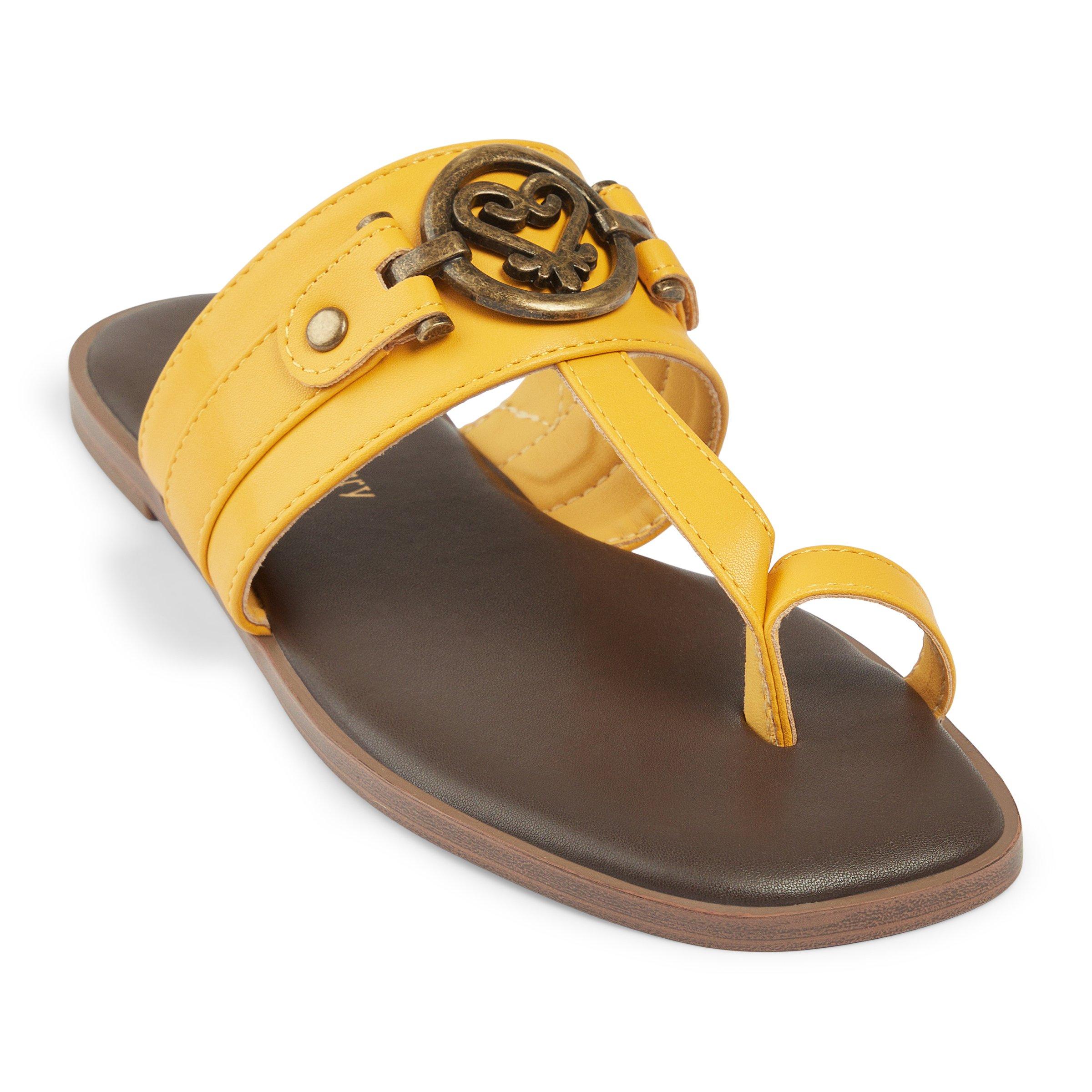 Yellow Toepost Sandals (3232378) | Ginger Mary