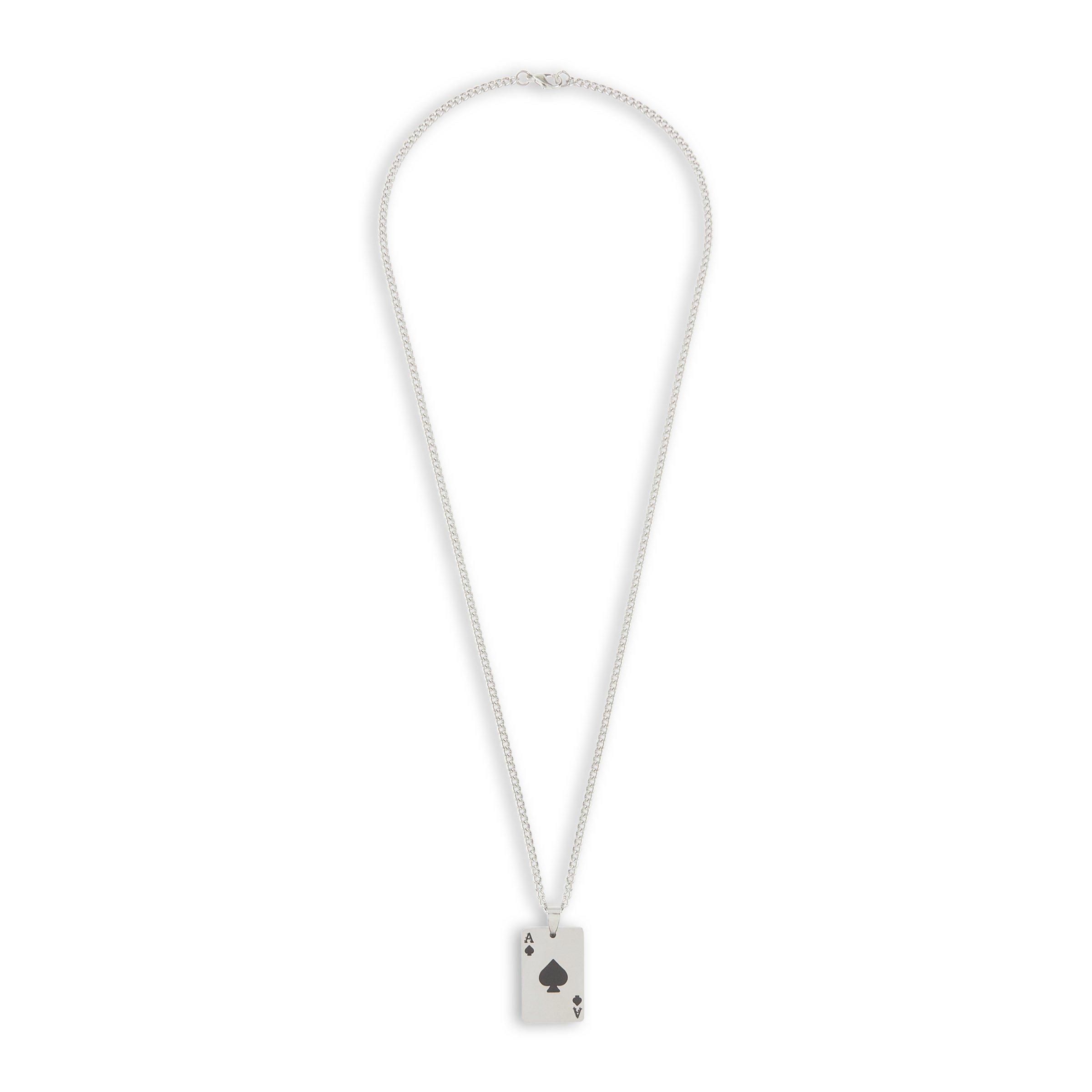 Silver Disk Ace Chain (3232541) | Birlin Mens Accessories