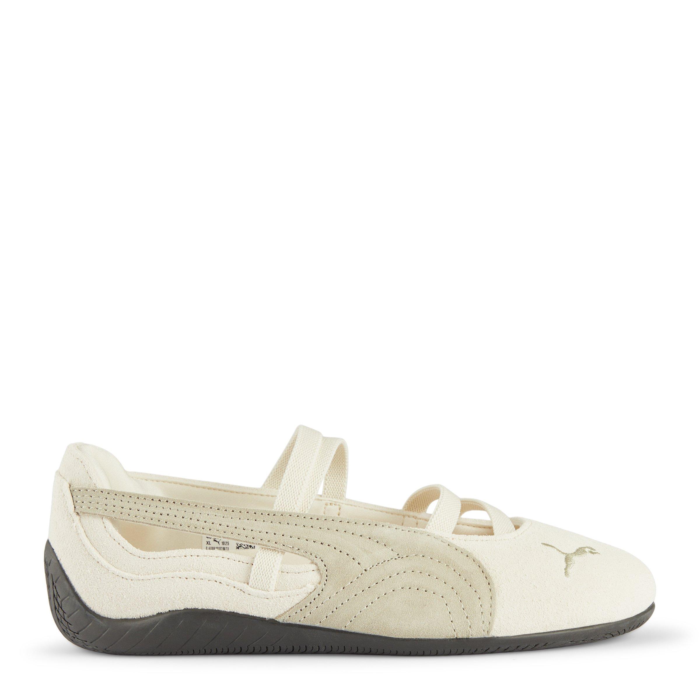 White Speedcat Suede Ballet Shoes (3232710) | Puma