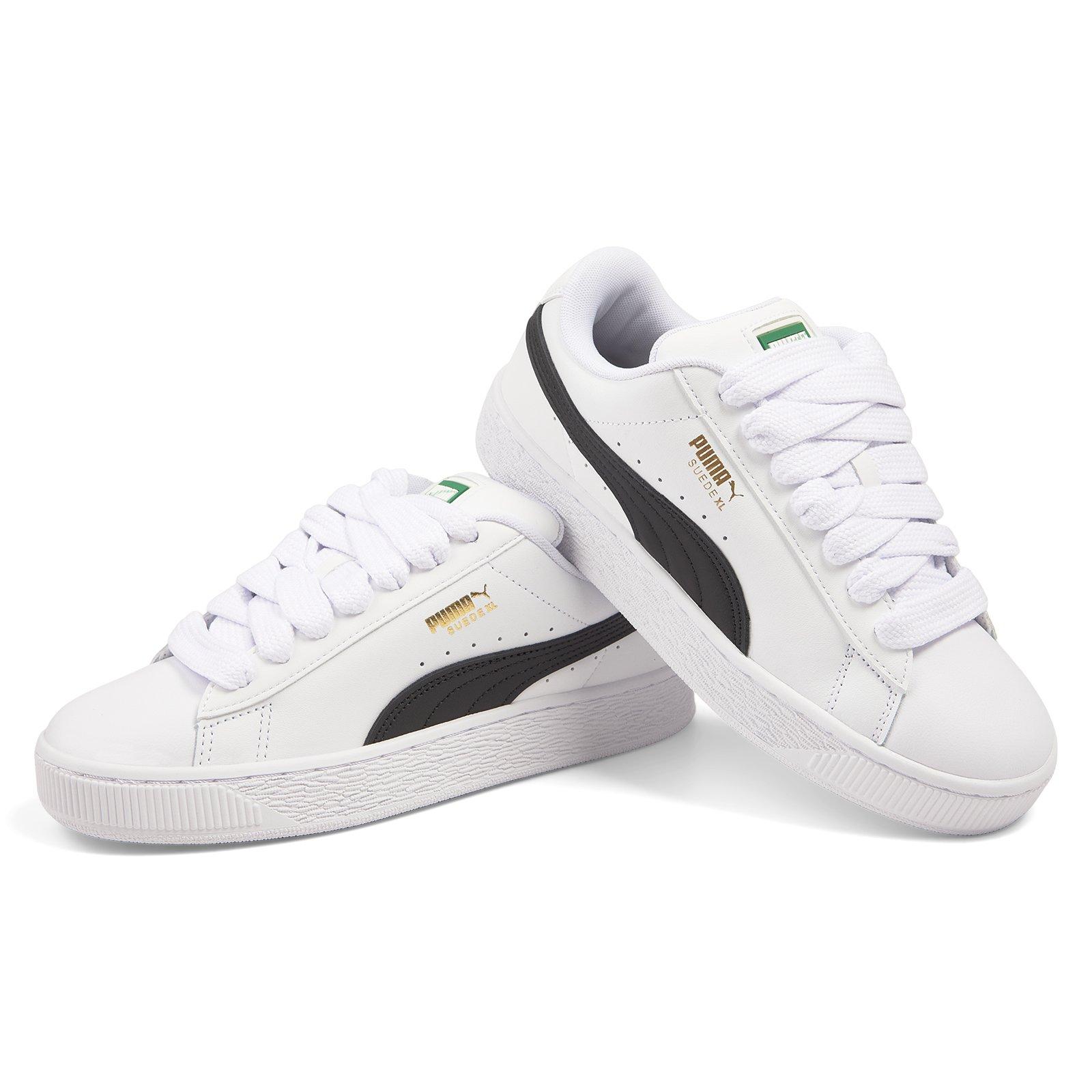 PUMA L GEAR SOLID V （Lサイズ） White Suede XL Leather Sneakers (3232781) | Puma
