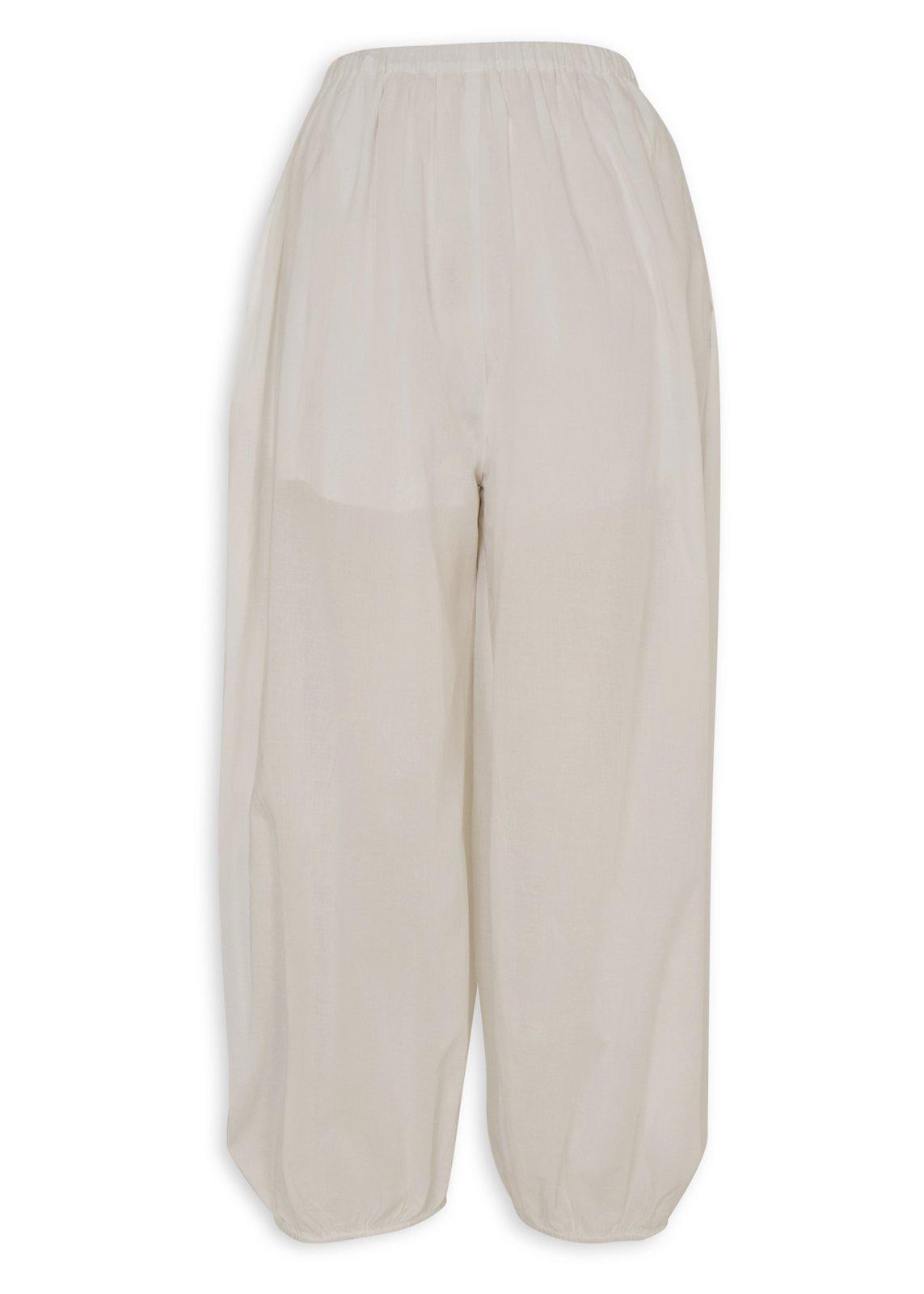White Voile Balloon Pants (3233032) | Hey Betty