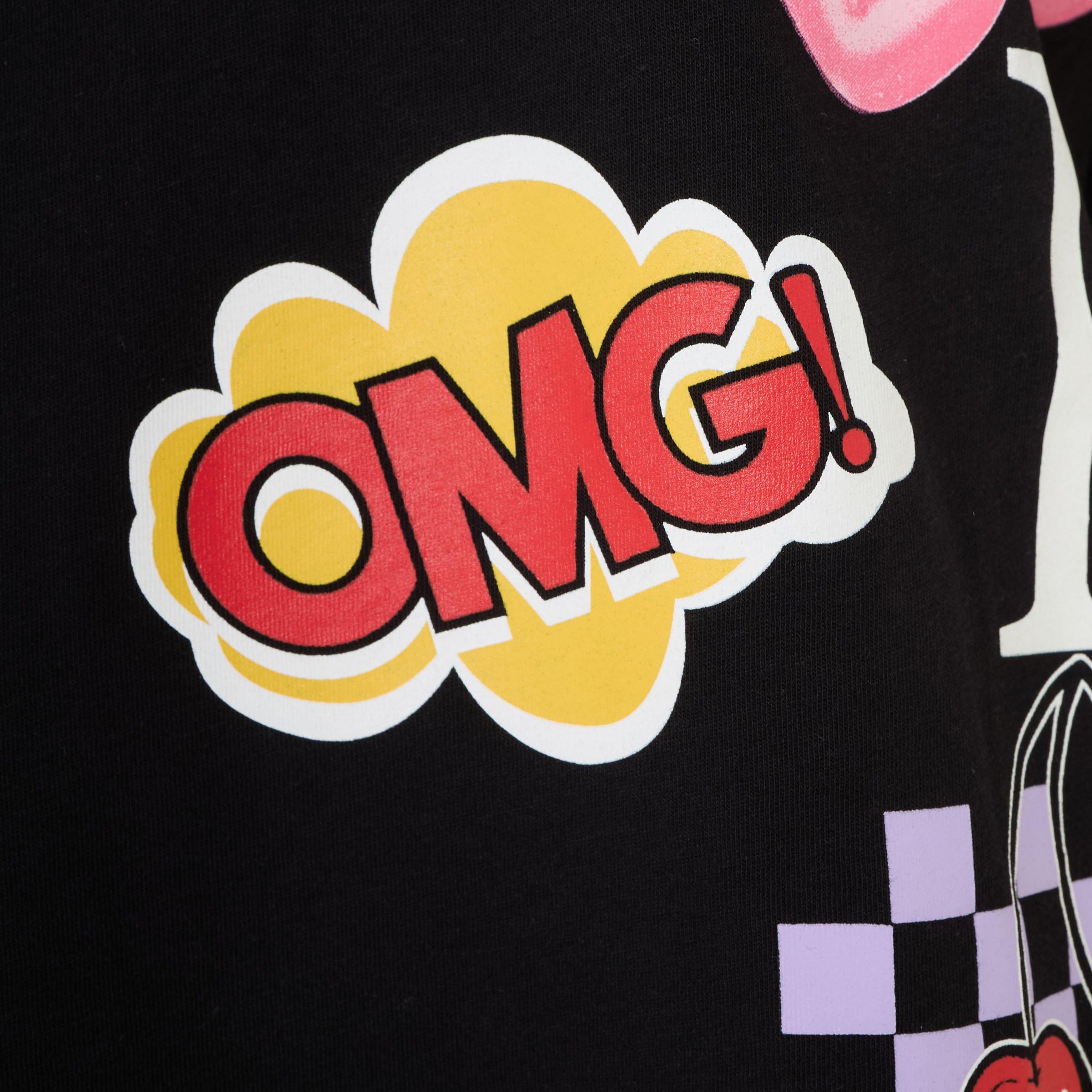 Black Oversized Graphic T-shirt (3233314) | Identity