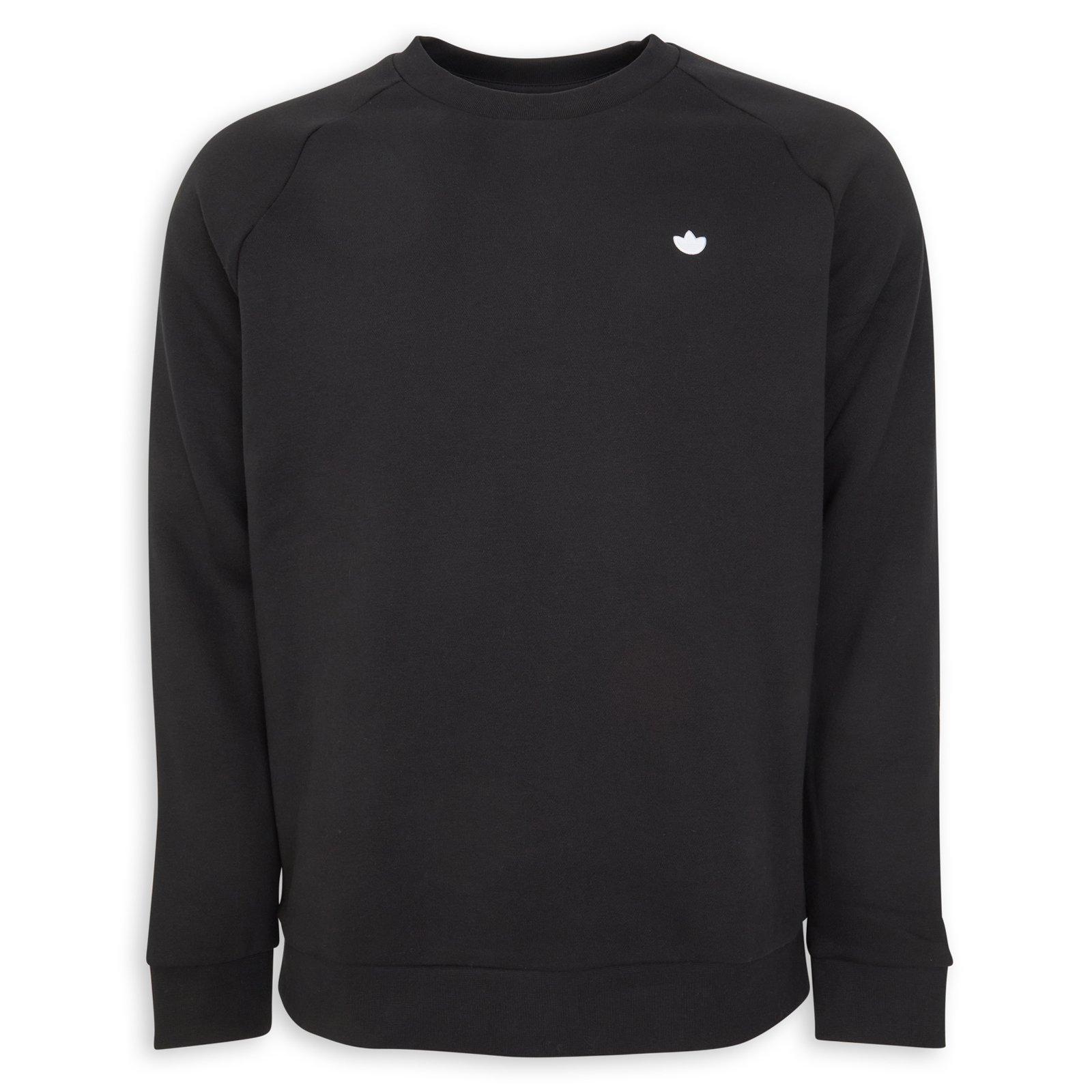 Black Essentials Crew Sweatshirt (3233342) | Adidas