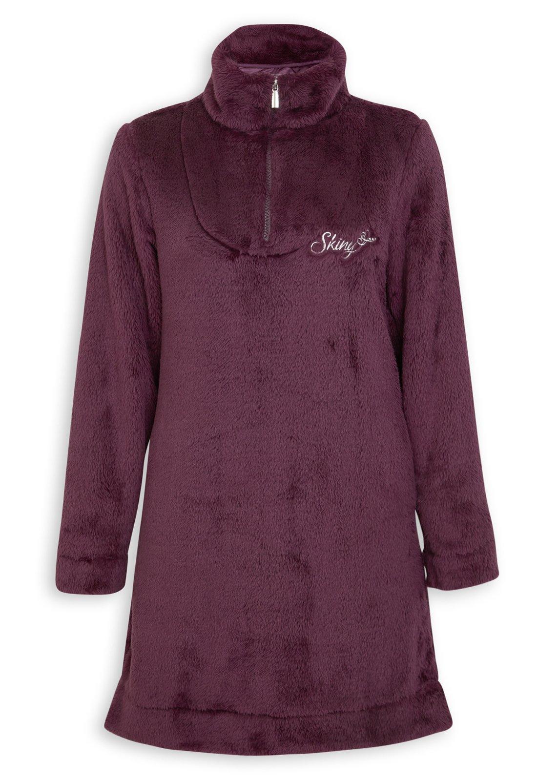 Plum Fluffy Zip Sleepdress (3233462) | Skiny
