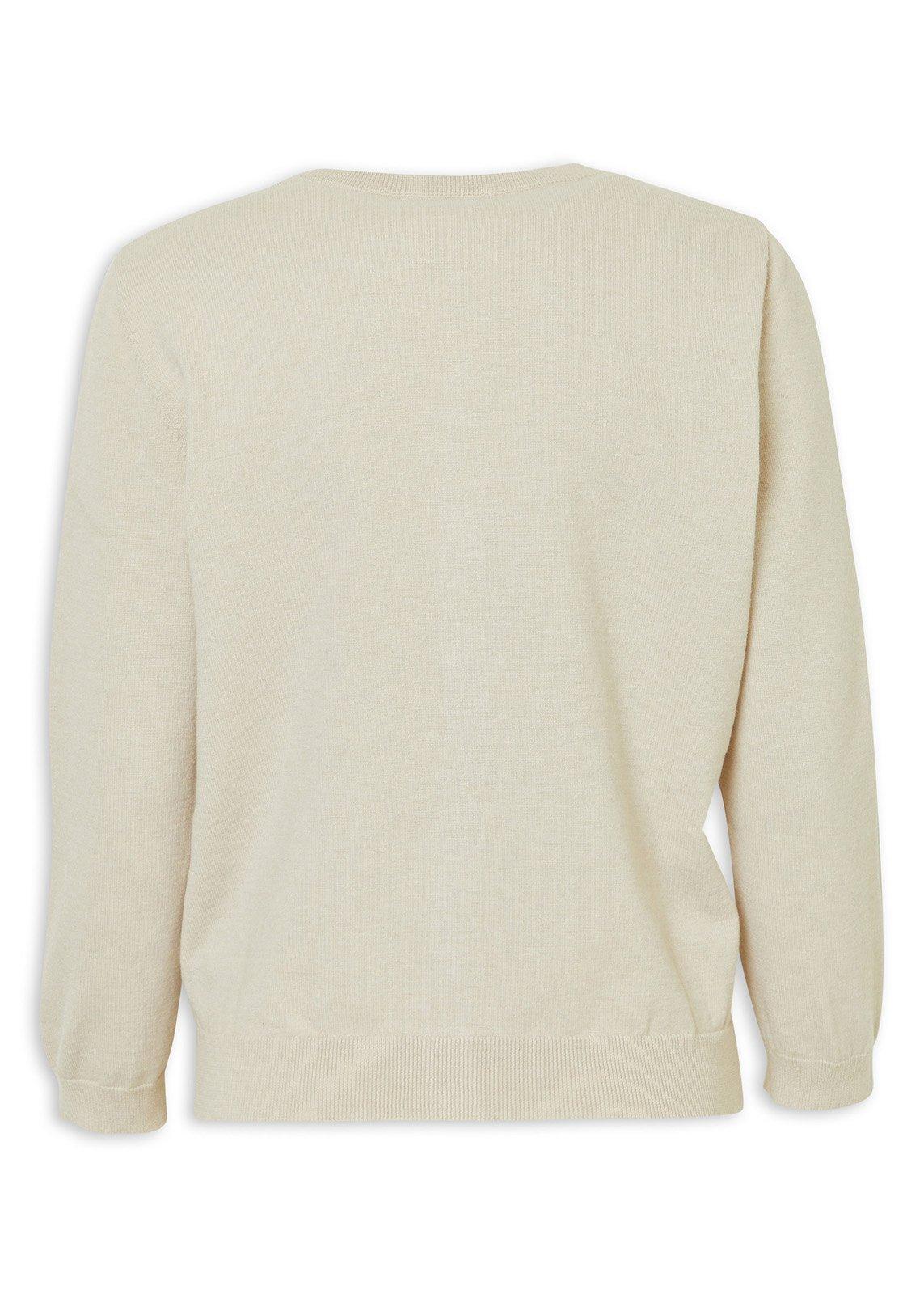 Classic Cream Long Sleeve Cardigan (3233463) | TRS