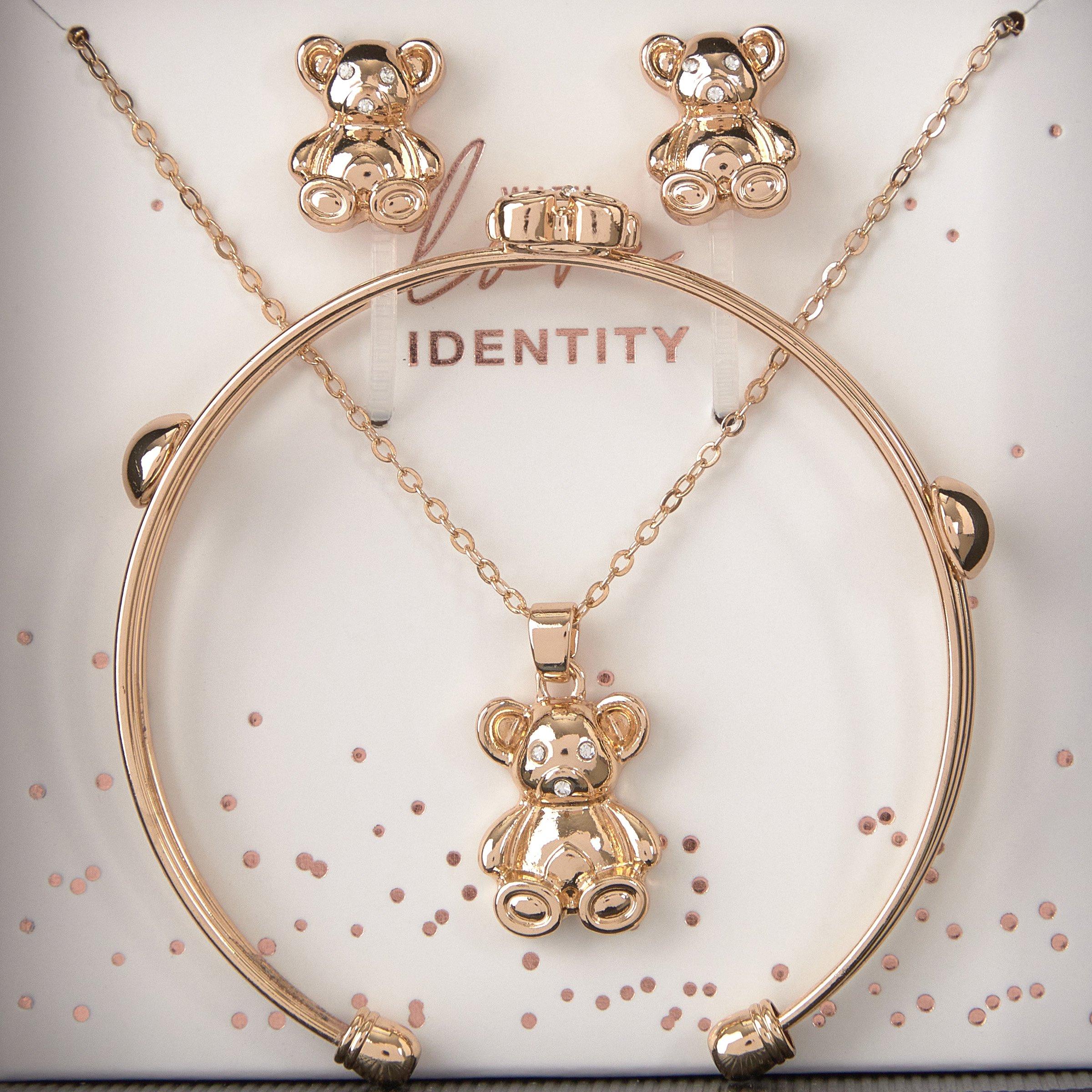 Gold Bear Jewellery Set (3233483) | Identity