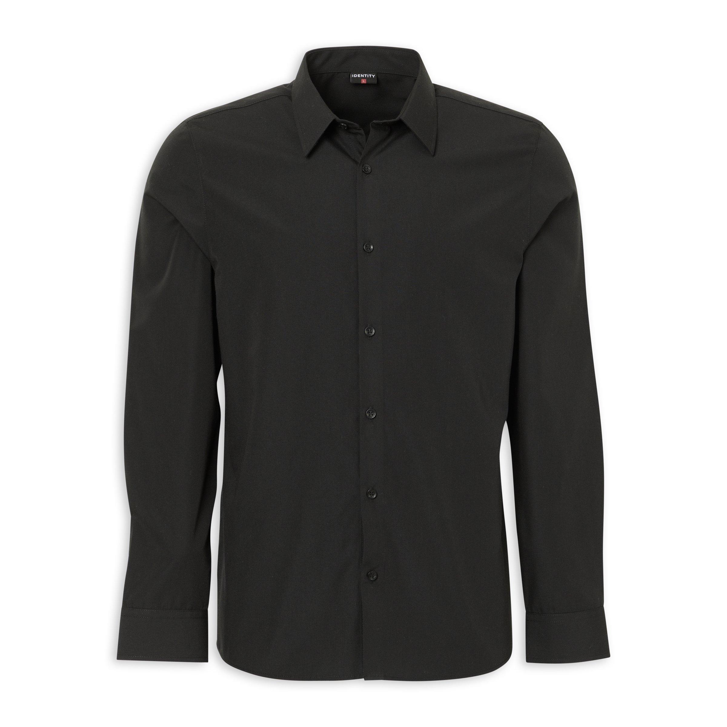 Black Slim Fit Shirt (3233544) | Identity