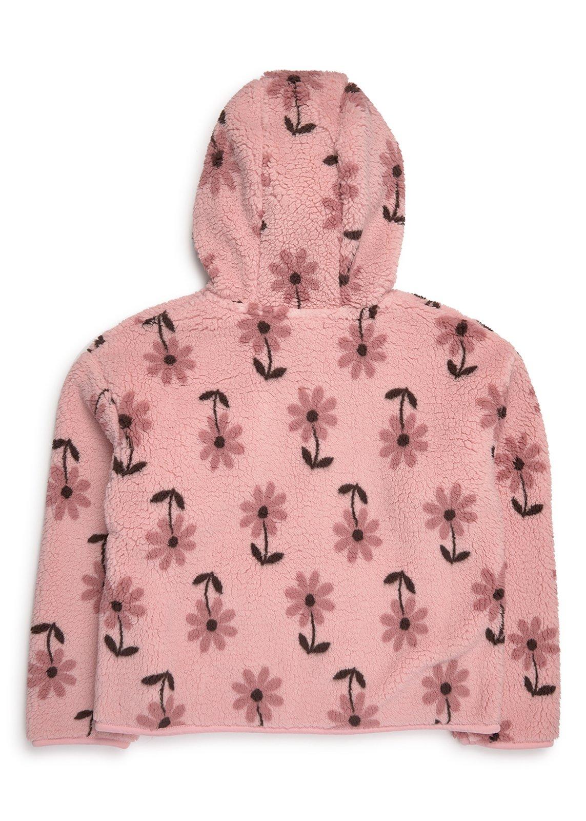 Girls Pink Floral Zip-through Hoodie (3233720) | LTD Kids
