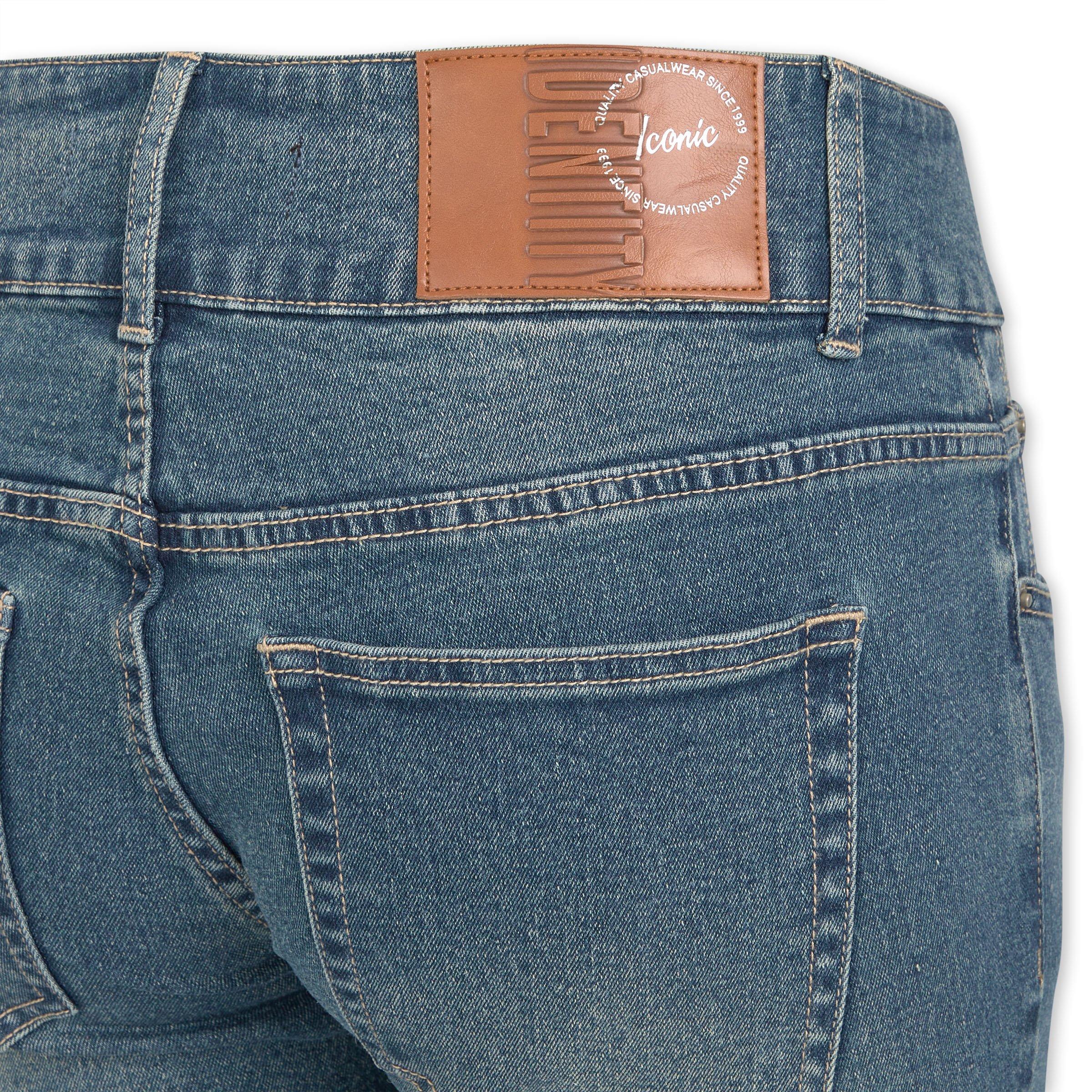 Blue Flare Leg Y2K Jeans (3233747) | Identity