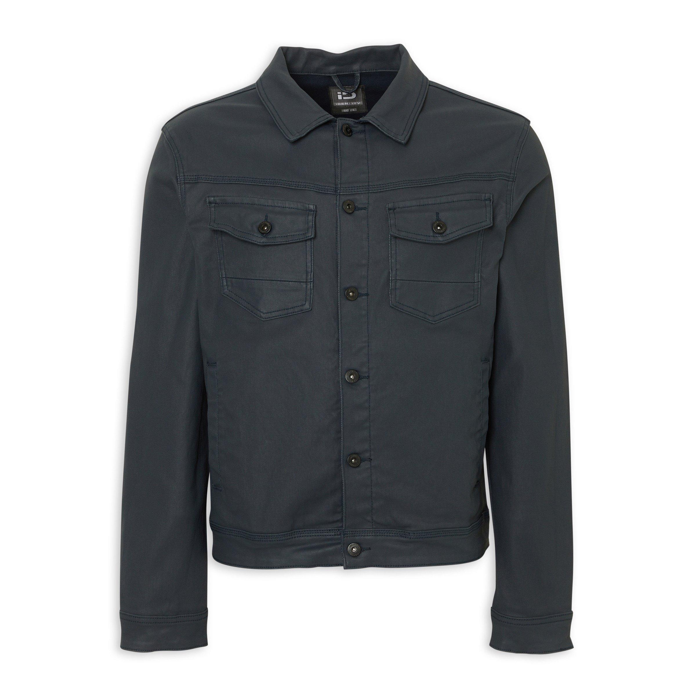 ジャケット・アウター coating denim jacket black Size-01 Indigo Coated Denim Trucker Jacket (3233968) | Identity