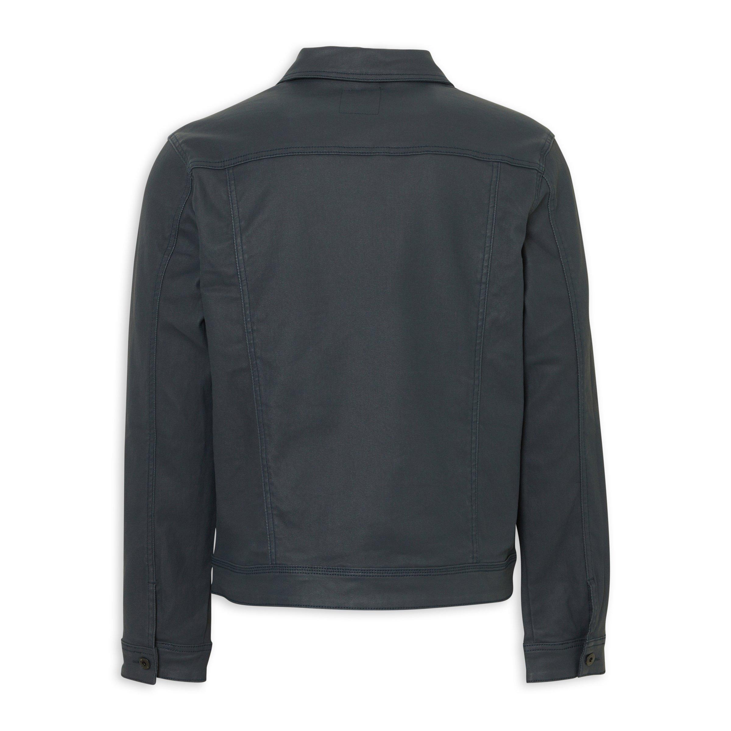Indigo Coated Denim Trucker Jacket (3233968) | Identity