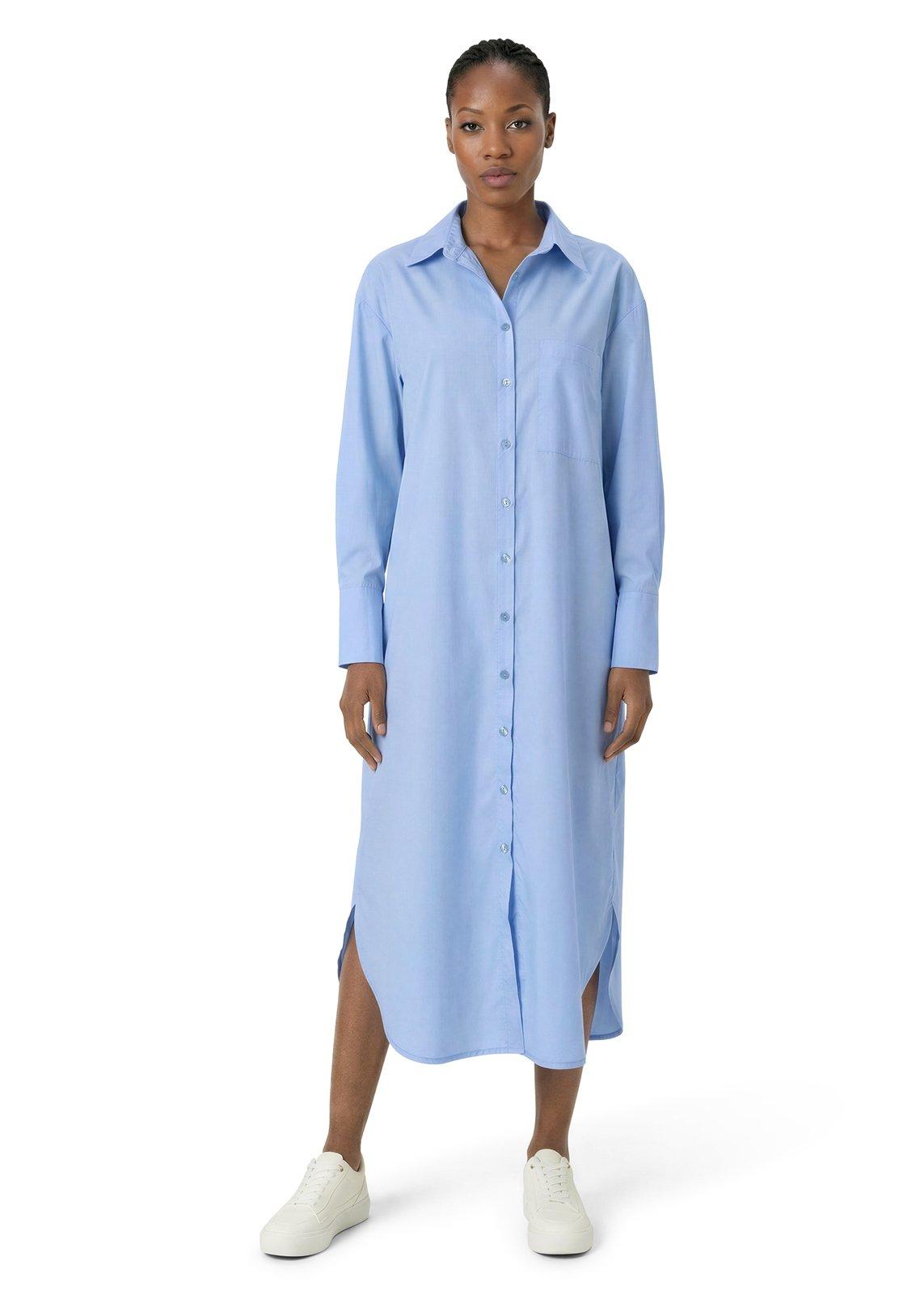 Blue Maxi Shirt Dress (3234129) | Basix
