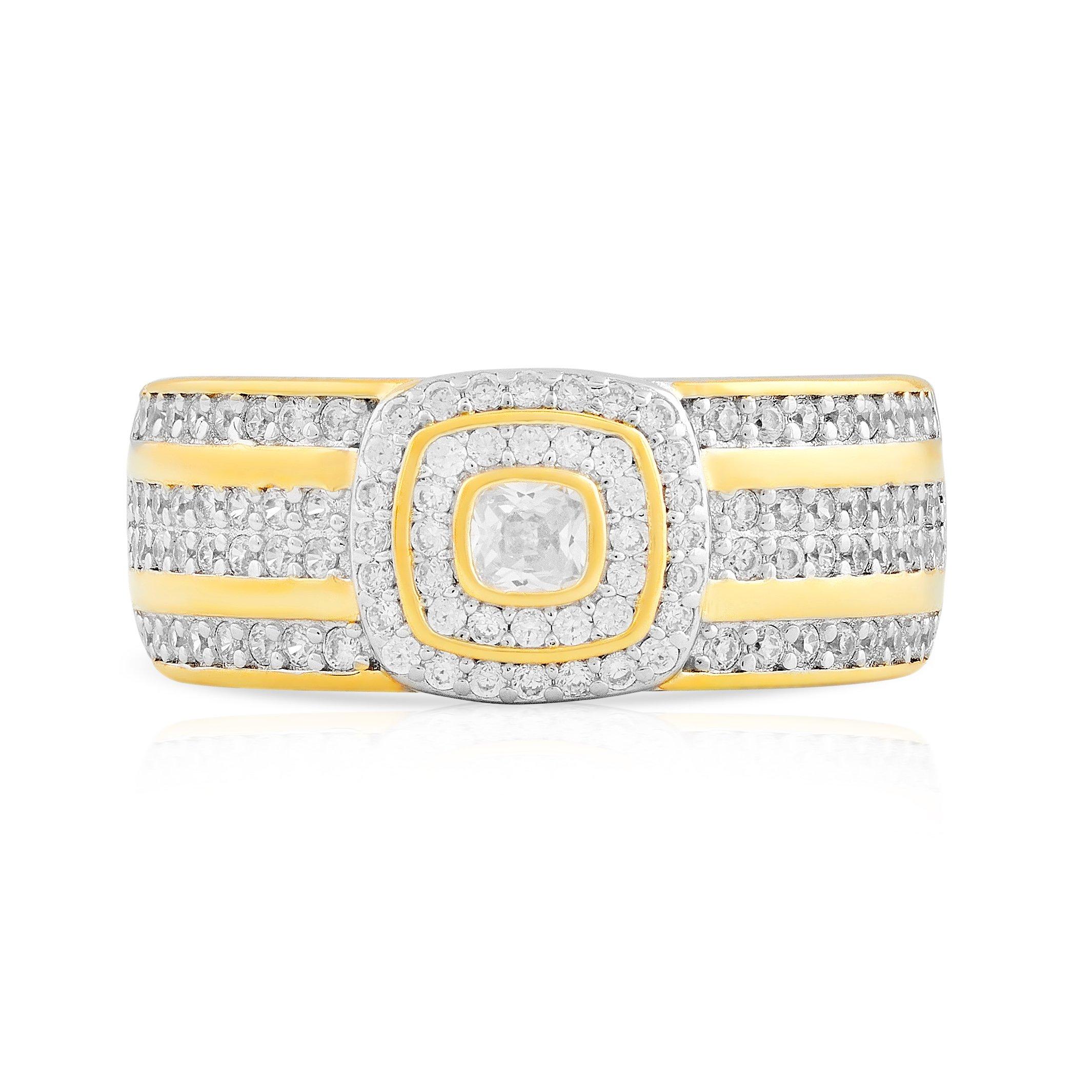 Sterling Silver Two Tone Multi Ring (3234214) | Sterling Silver