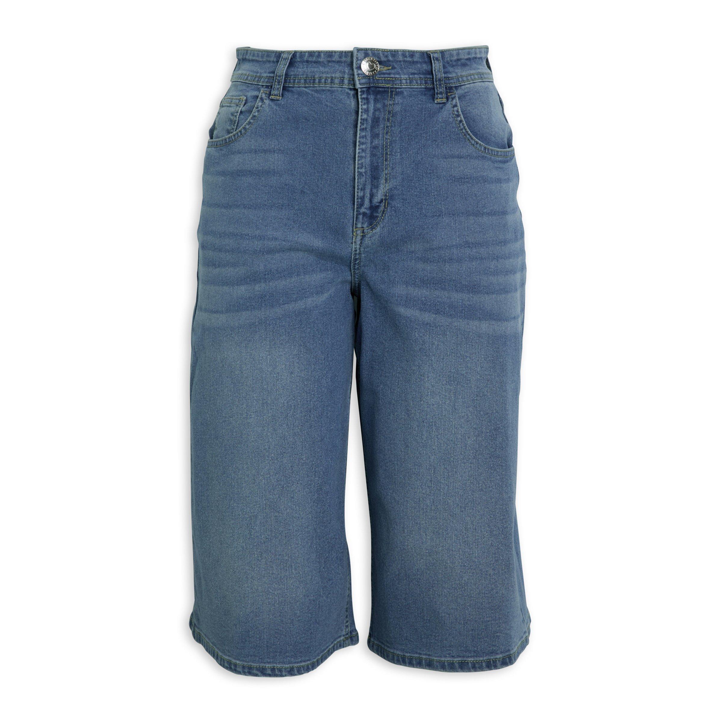 Light Wash Longer Length Jorts (3234252) | Identity
