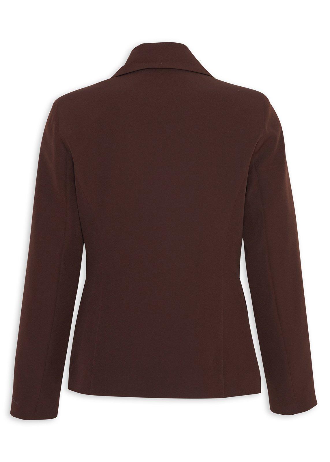 Chocolate Brown Tailored Blazer (3234269) | Ginger Mary