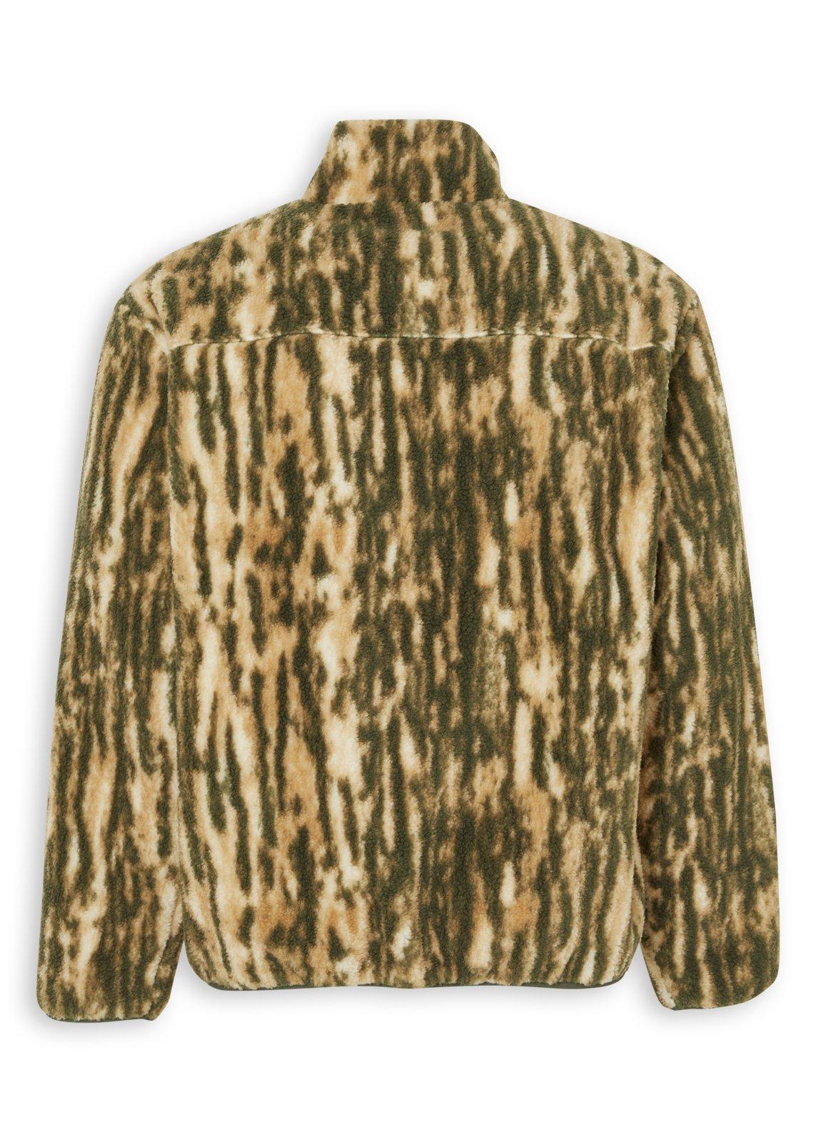 Green Bark Print Zip-through Jacket (3234431) | Fuel