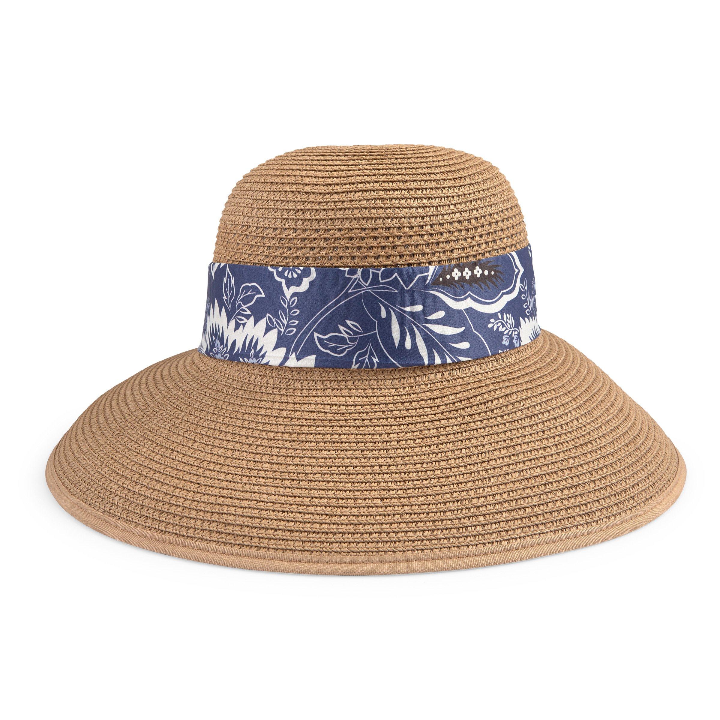 Straw Sun Hat with Floral Band XIMIN Toddler Sun Hat Little Girl Kids Summer Straw Hat with  main image 3