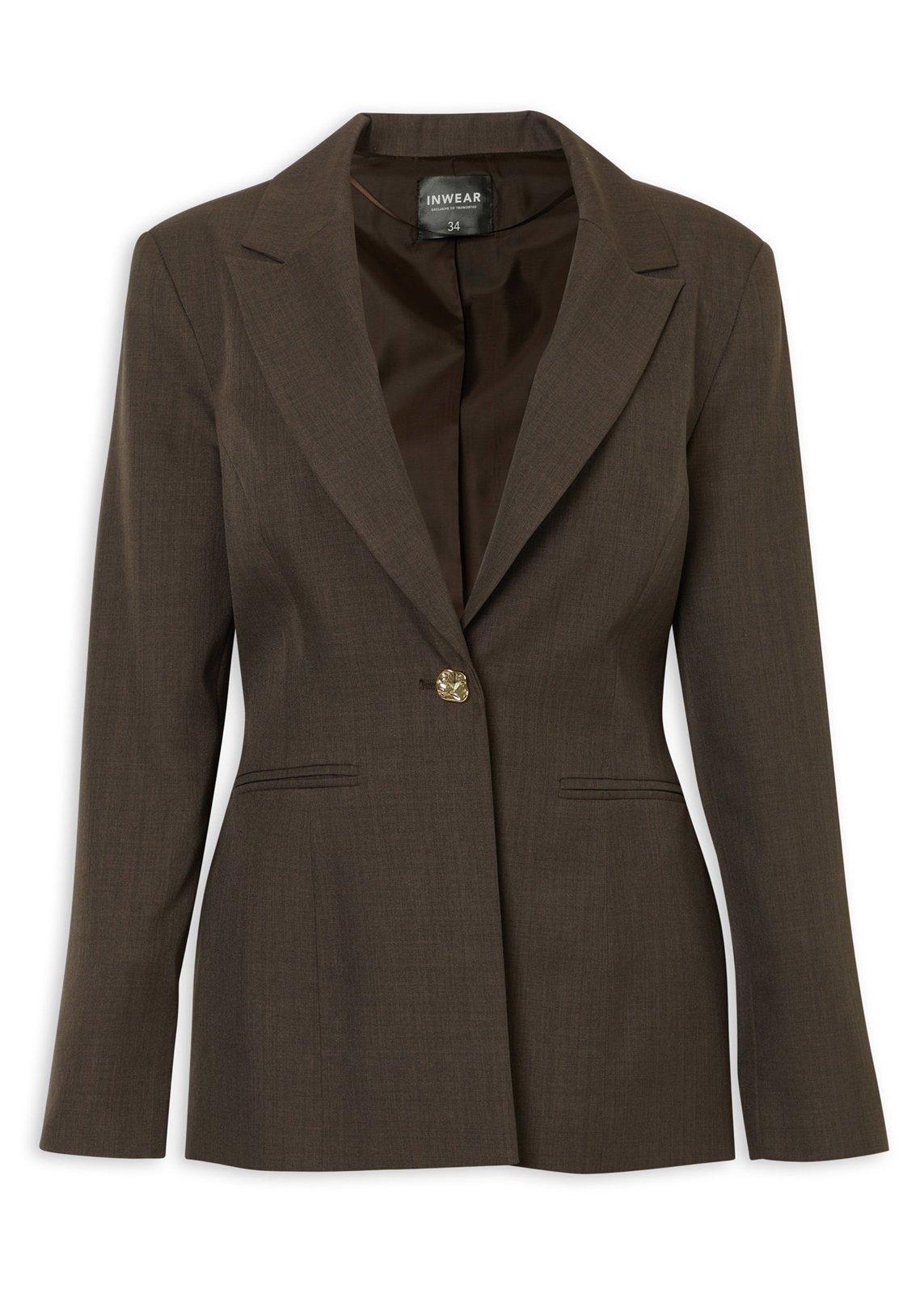 Chocolate Brown Tailored Blazer (3234598) | Inwear