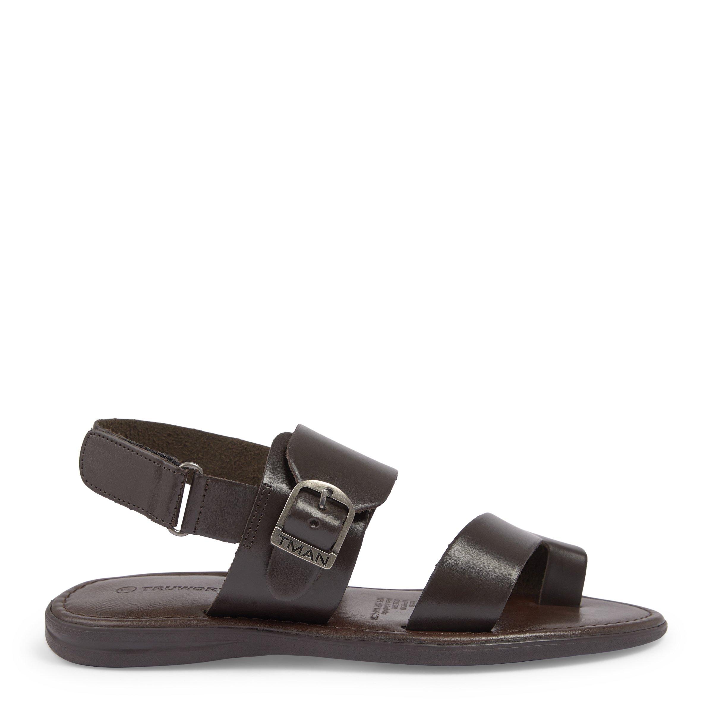 Choc PU Backstrap Sandals (3234733) | Truworths Man
