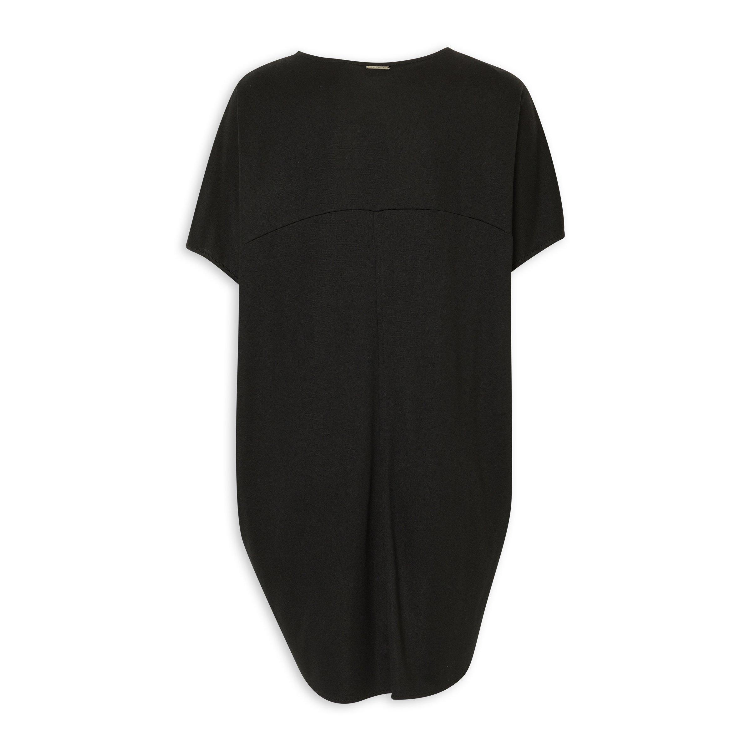Black Tunic Top with Necklace (3234751) | Earthaddict
