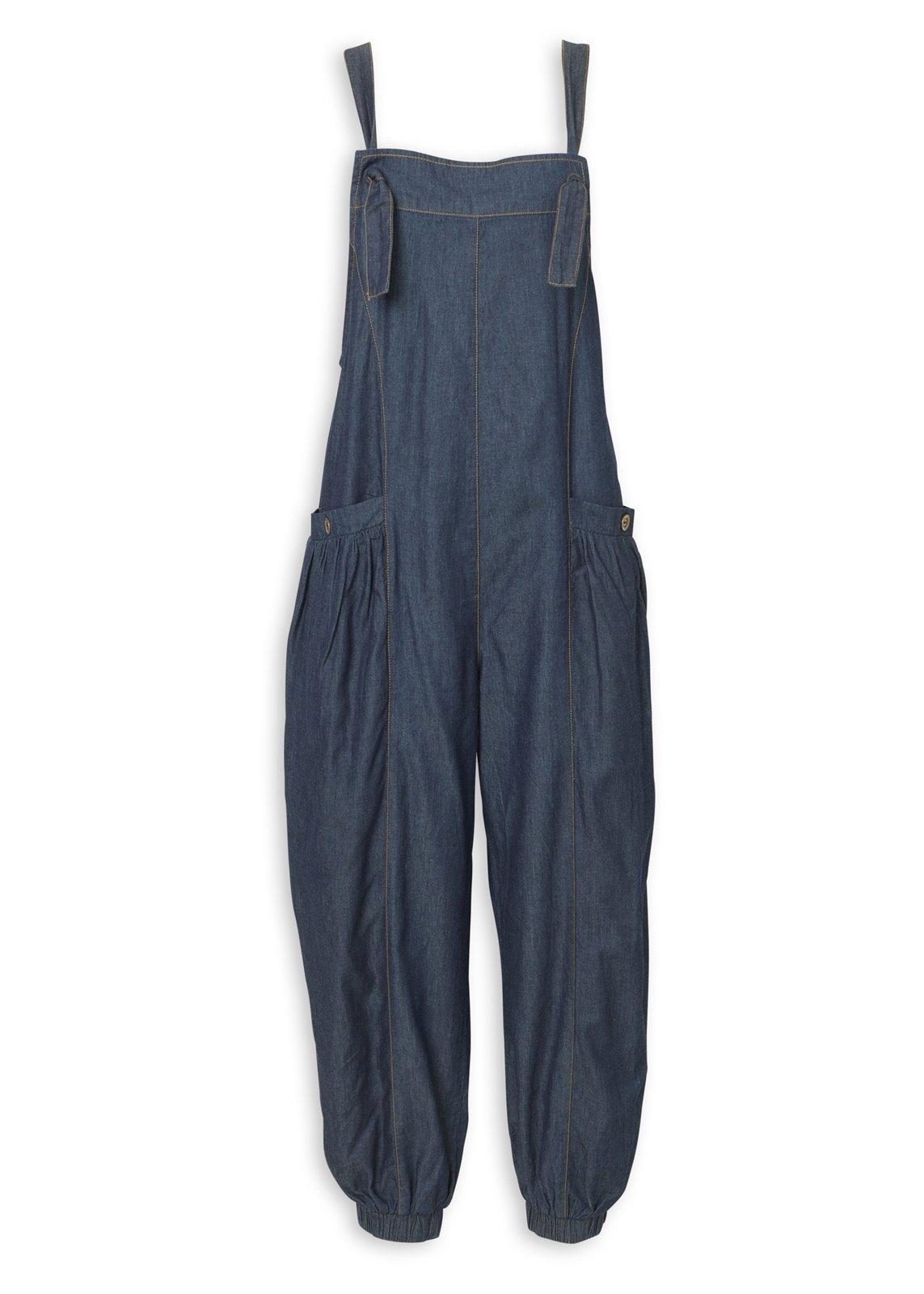 TENDERLOIN DENIM OVERALLS　Tシャツ2点セット Denim Tie-Strap Harem Jumpsuit (3234828) | Earthaddict