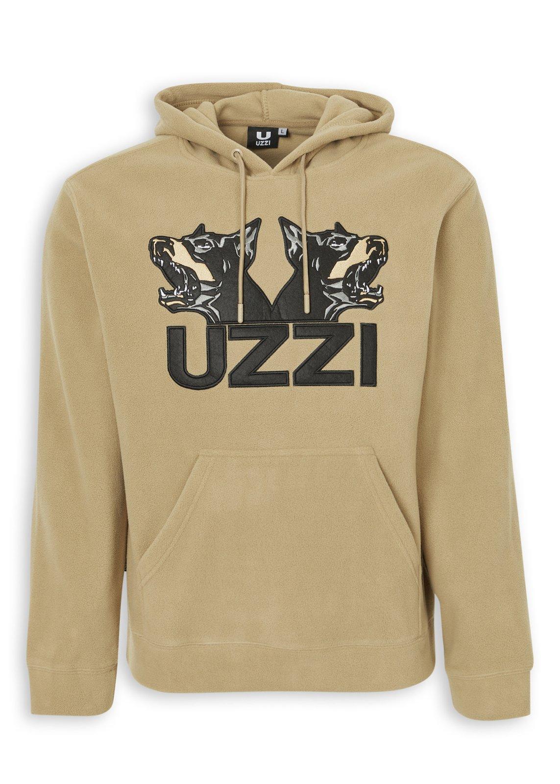 Beige Branded Hoodie (3234866) | UZZI