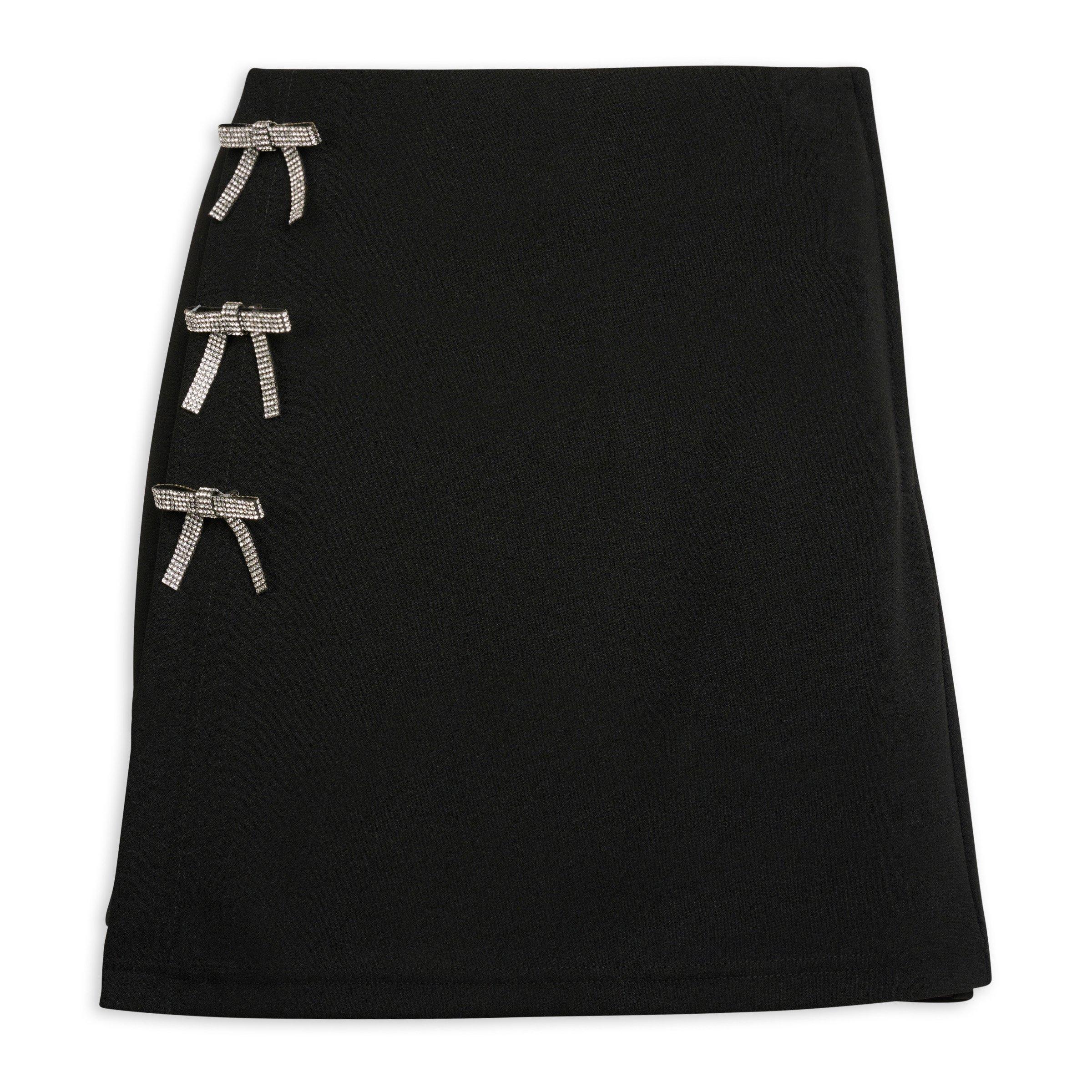 Black Bow Detail Mini Skirt (3234921) | Identity