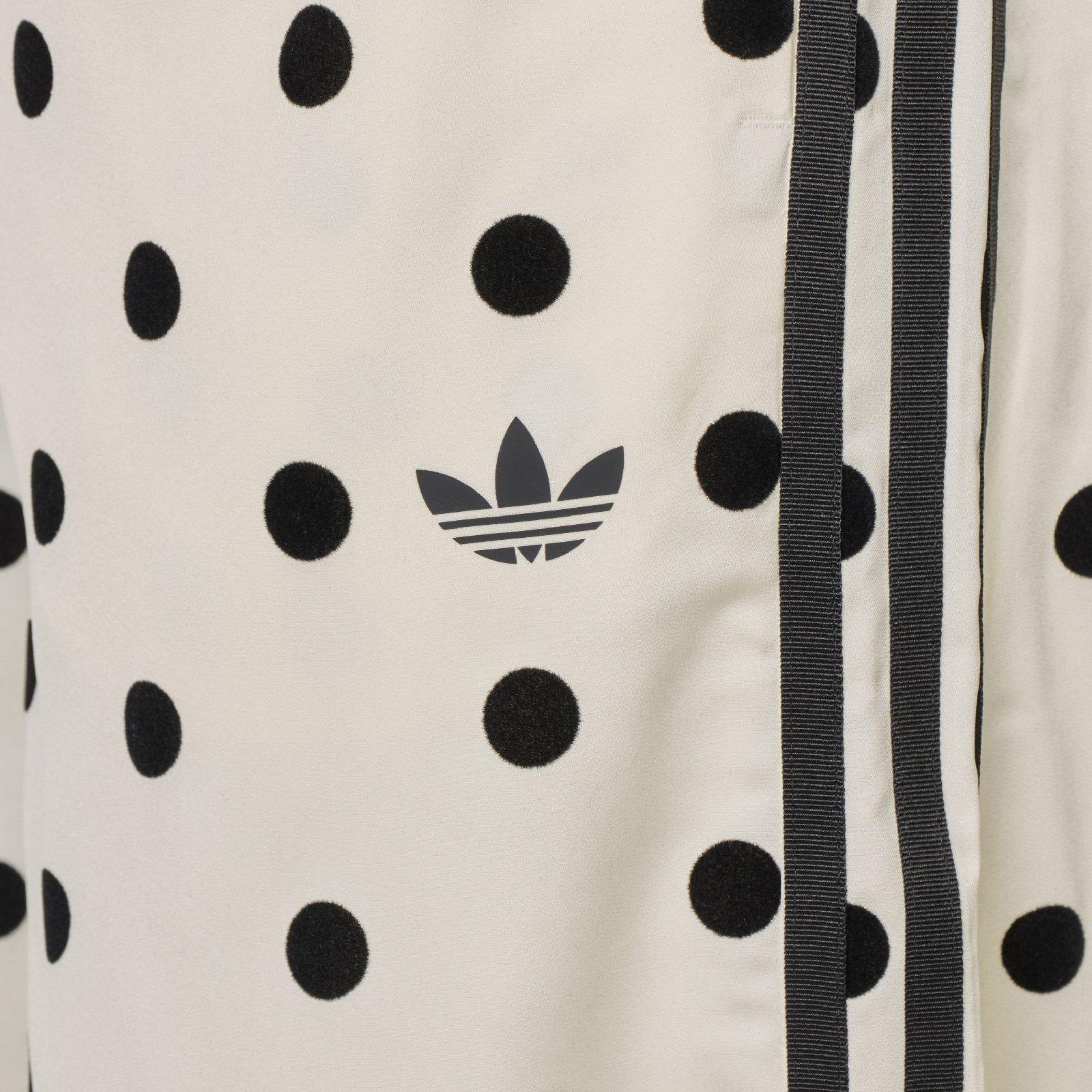 Beige Satin Polka Dots Wide Leg Pant (3234959) | Adidas