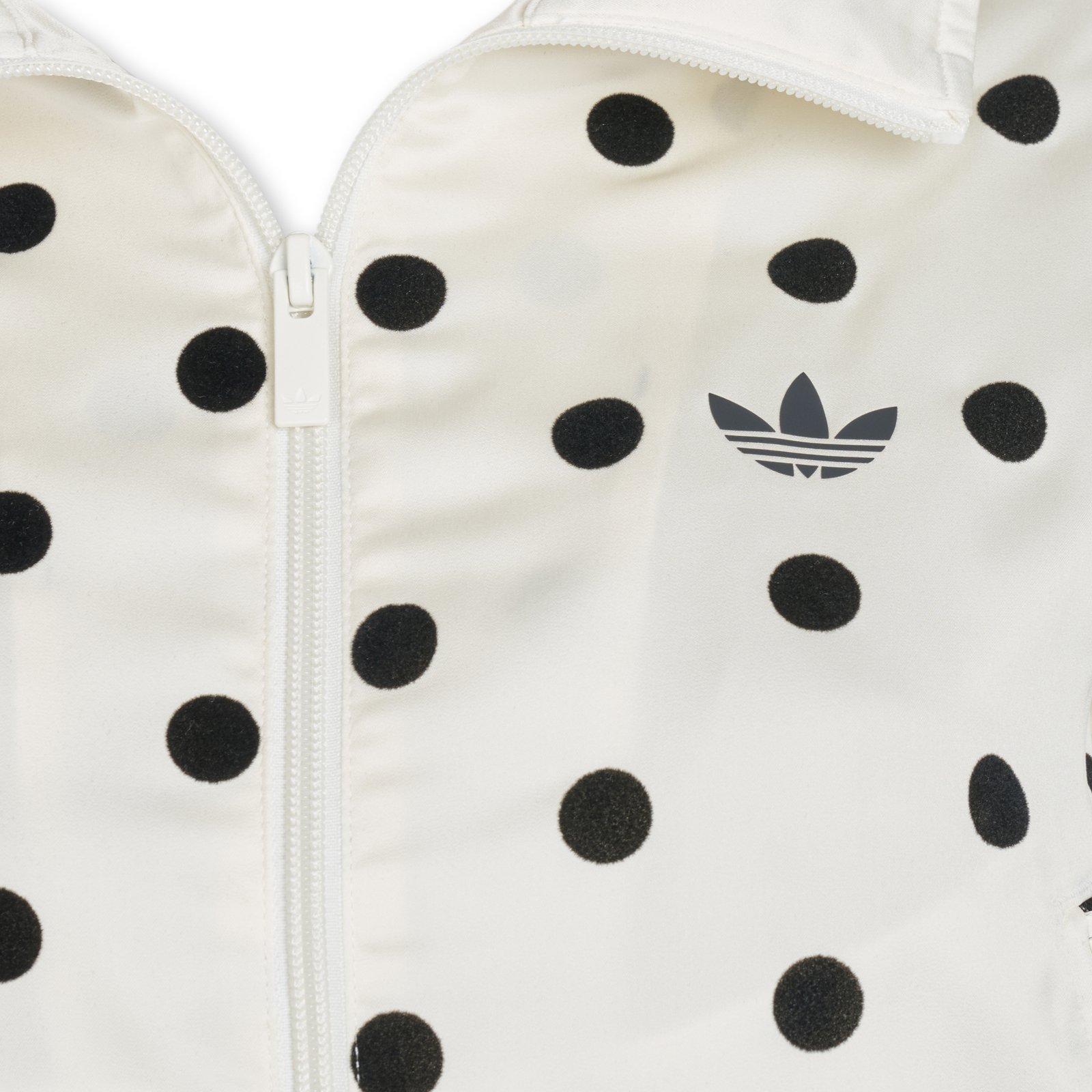 White Satin Polka Dots Track Top (3234961) | Adidas