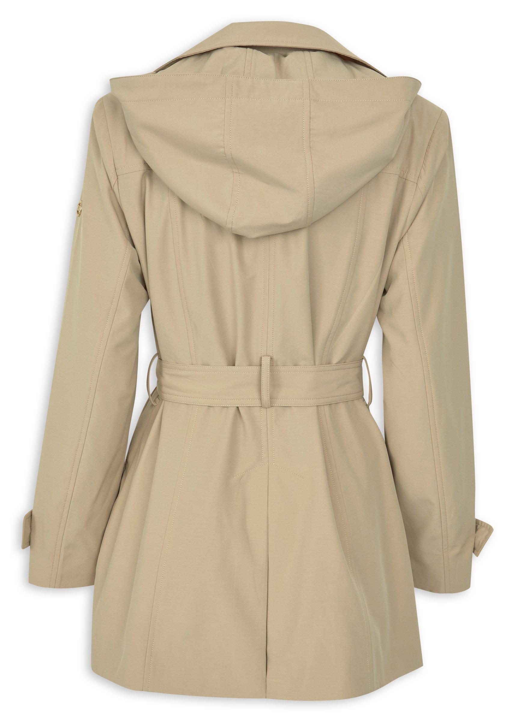 Hooded Beige Trench Coat (3235219) | Daniel Hechter