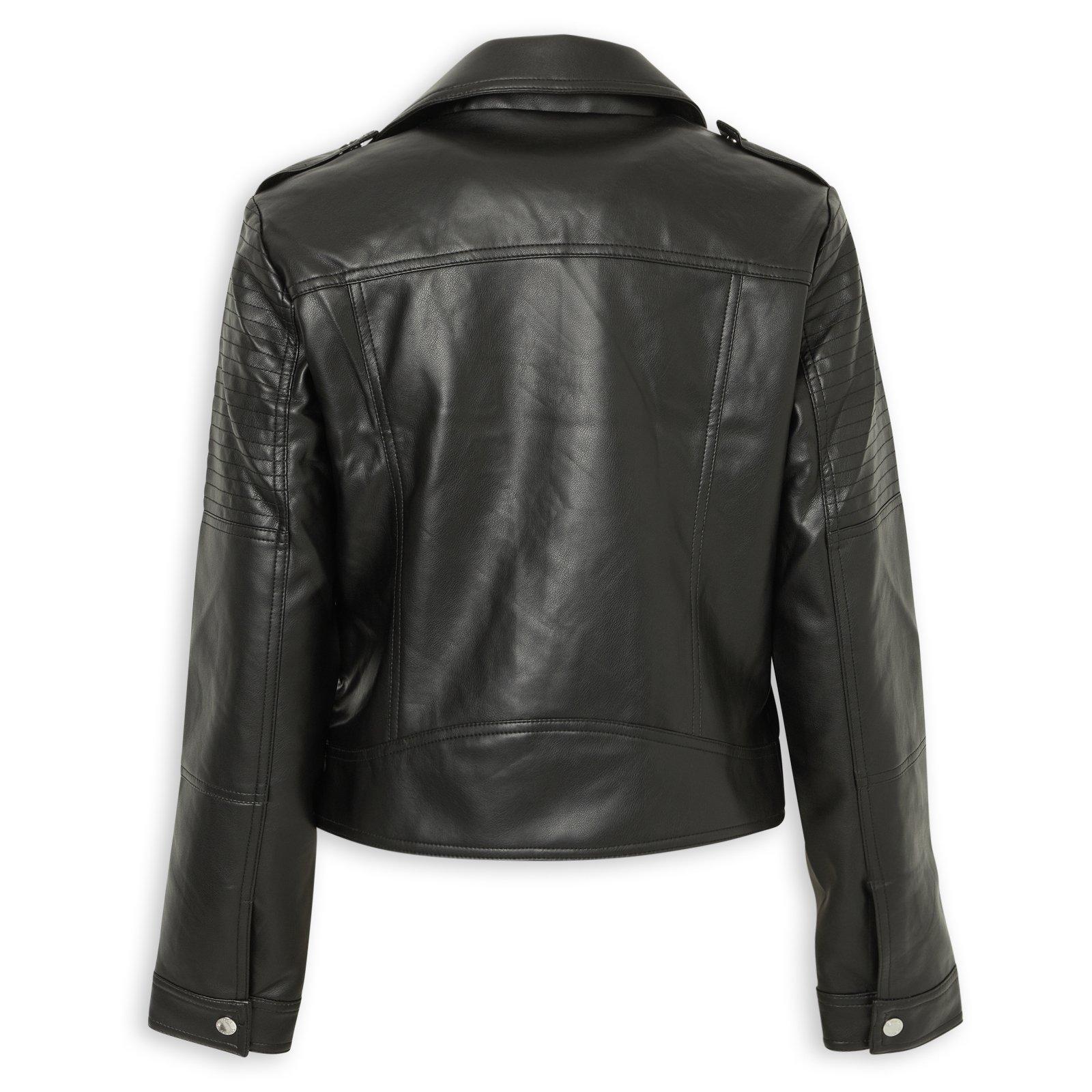 Black Asymmetic Biker jacket (3235437) | Identity