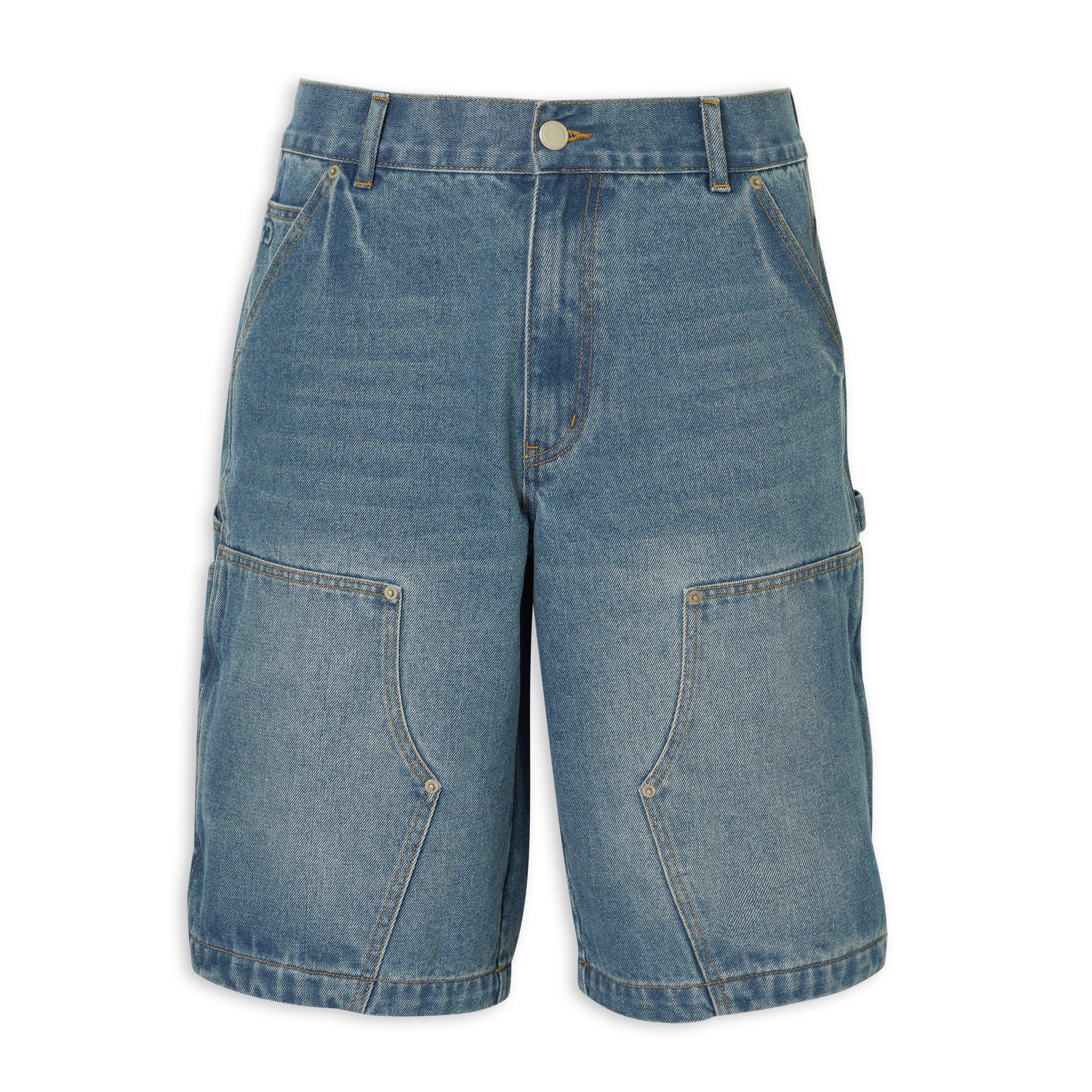 Indigo Carpenter Denim Shorts (3235641) | Identity