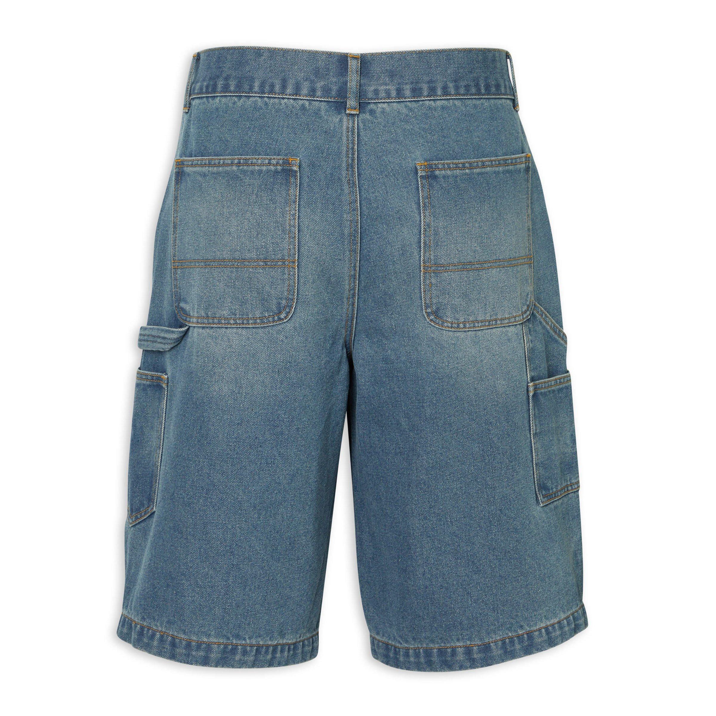 Indigo Carpenter Denim Shorts (3235641) | Identity