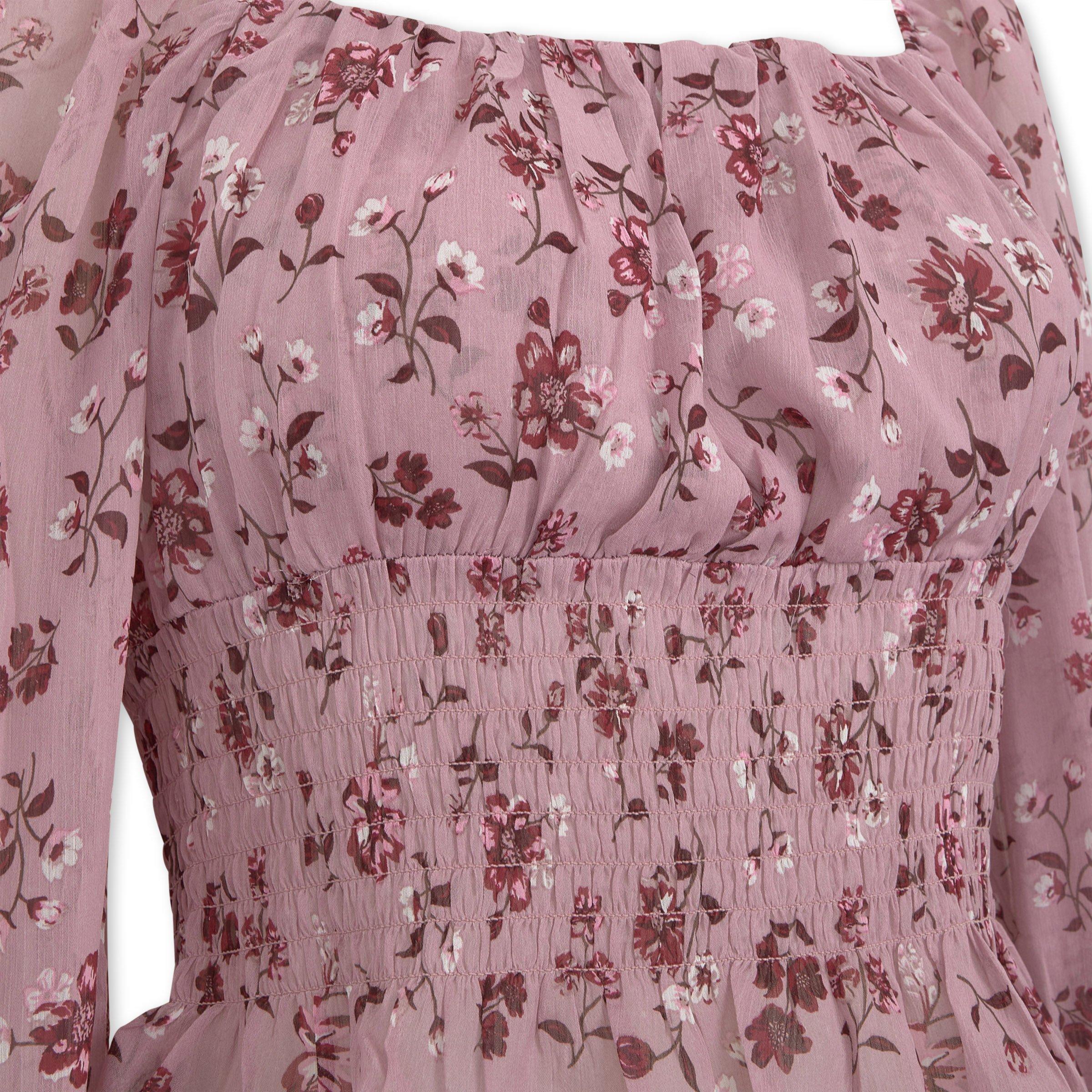 pink floral feminine blouse (3235676) | Identity